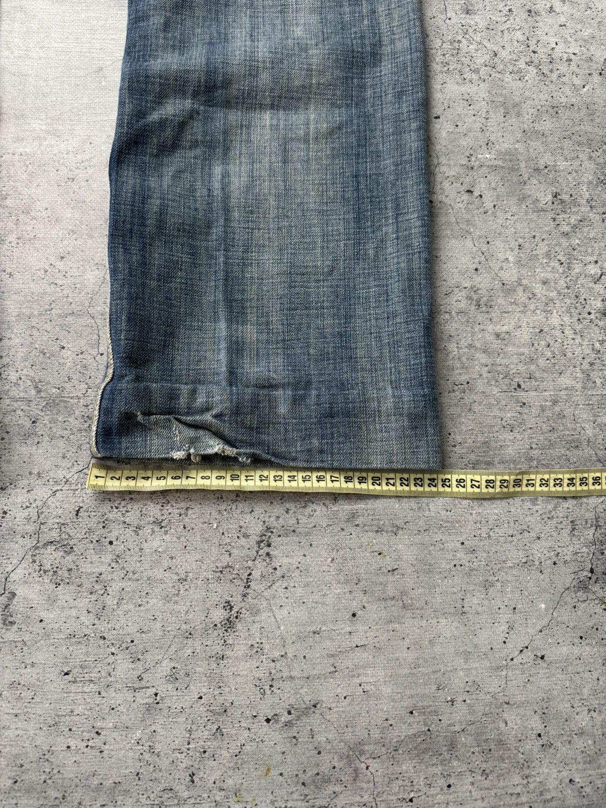 Japanese Brand Vintage Diesel Jeans Washed Wide Japanese Y2K Avant Garde Size US 38 / EU 54 - 6 Thumbnail