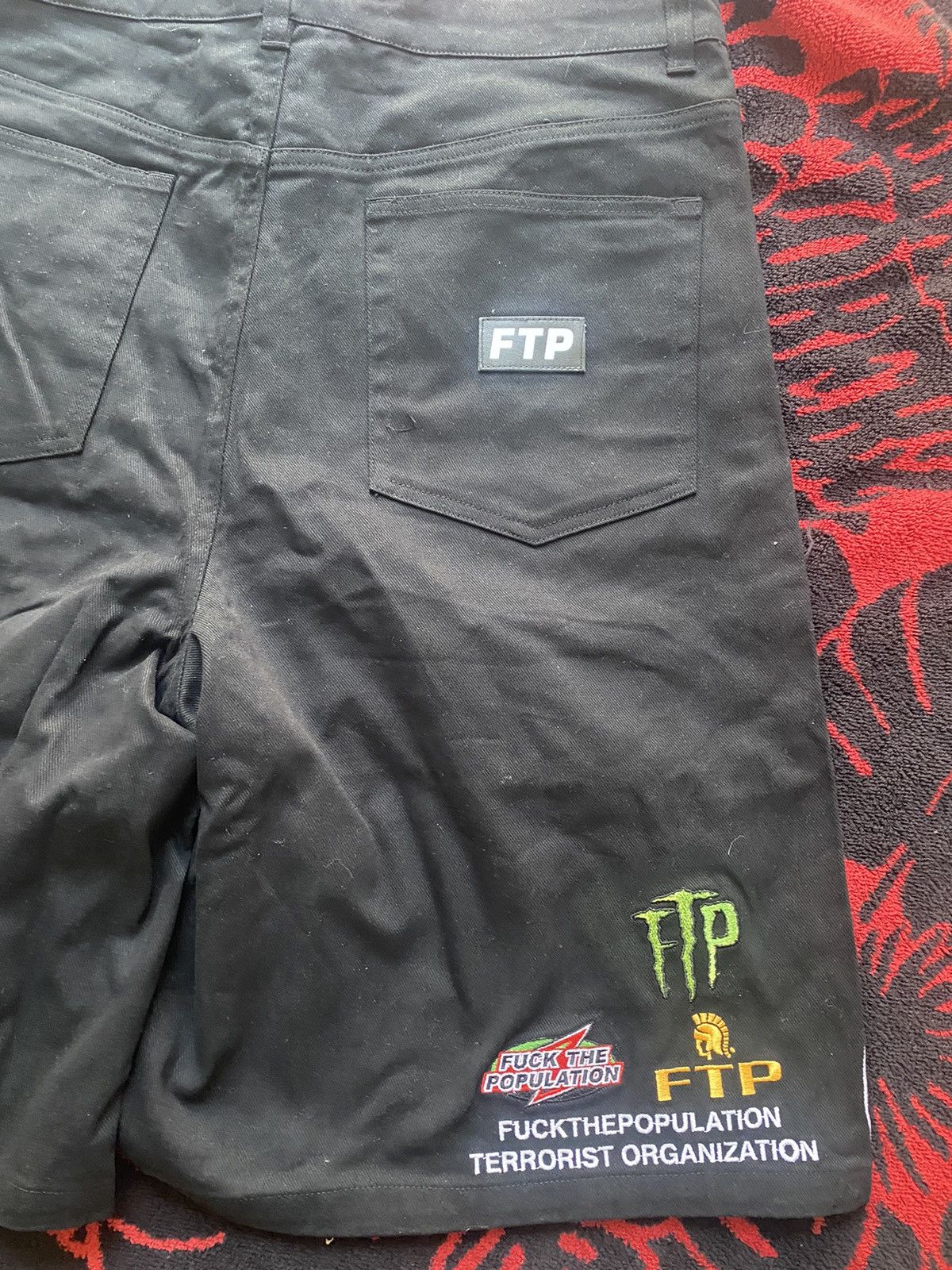 Fuck The Population FTP Raceway Short Black Size 32 Size US 32 / EU 48 - 6 Thumbnail
