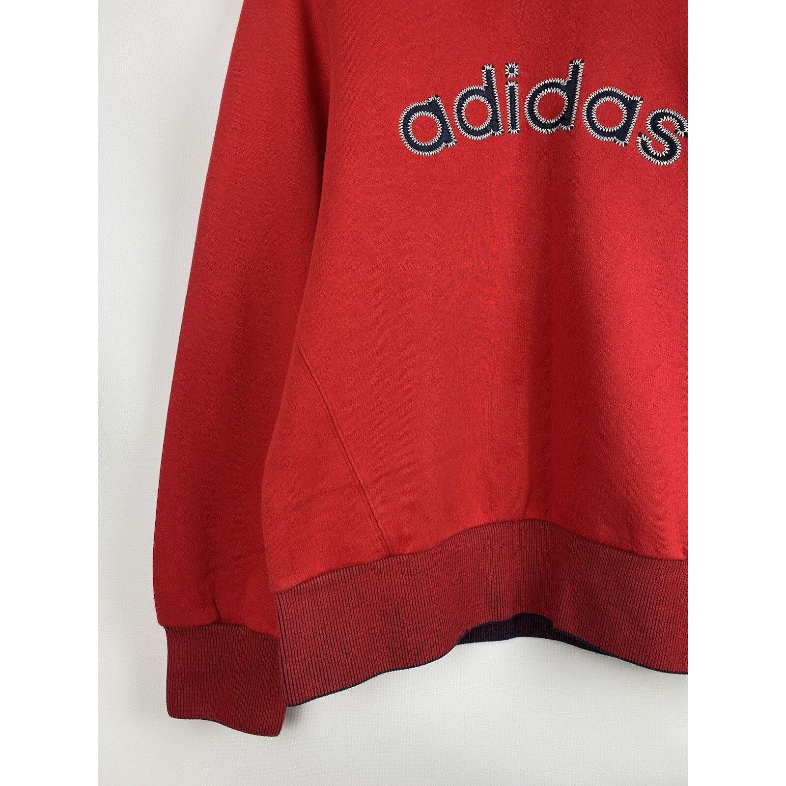 Adidas Adidas vintage big logo sweatshirt pullover size Xs / S Size US XS / EU 42 / 0 - 7 Thumbnail