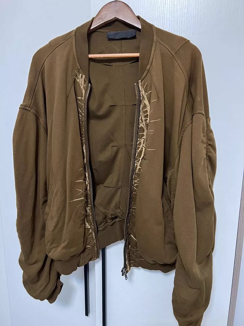 Haider Ackermann Haider Ackermann Golden wire thorn embroidered Bomber jack Size US XS / EU 42 / 0 - 2 Thumbnail