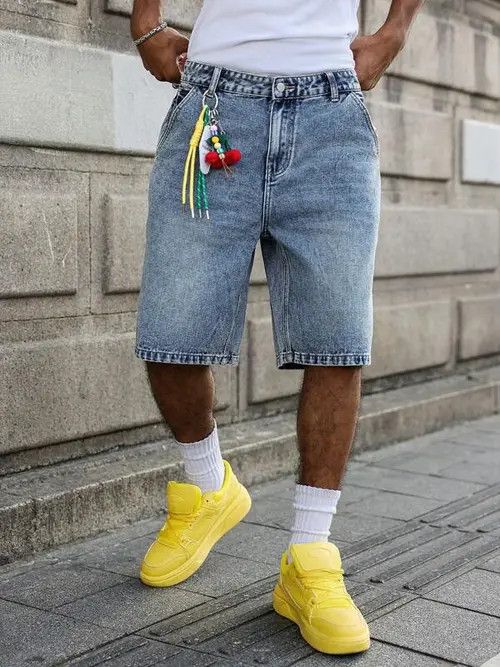 Japanese Brand × Vintage Y2K Vintage RETRO washed jorts shorts Size US 35 - 4 Thumbnail