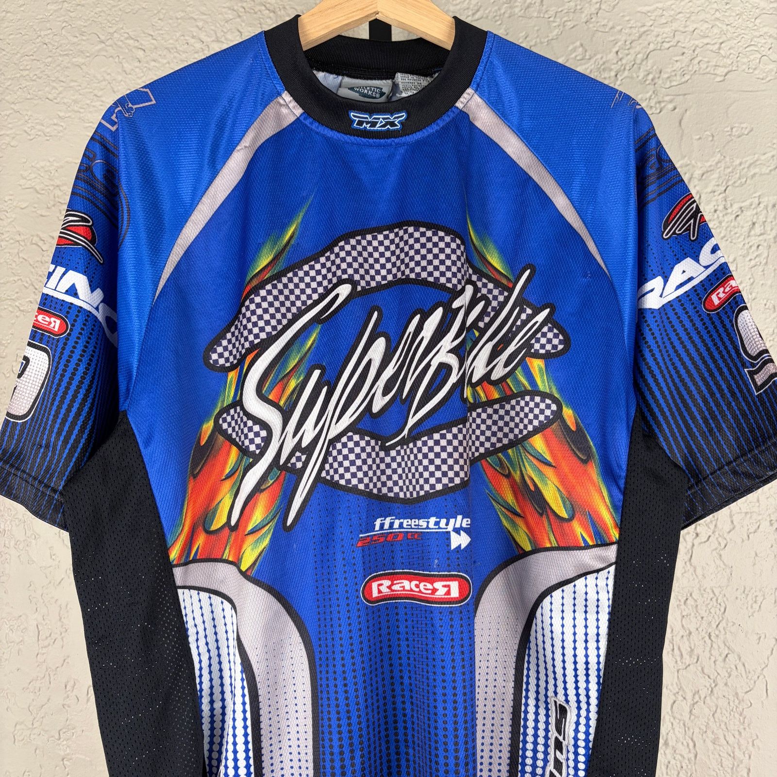 Fox Racing Super Bike Y2K MX Freestyle Flames Fox Racing Medium Shirt Size US M / EU 48-50 / 2 - 2 Thumbnail