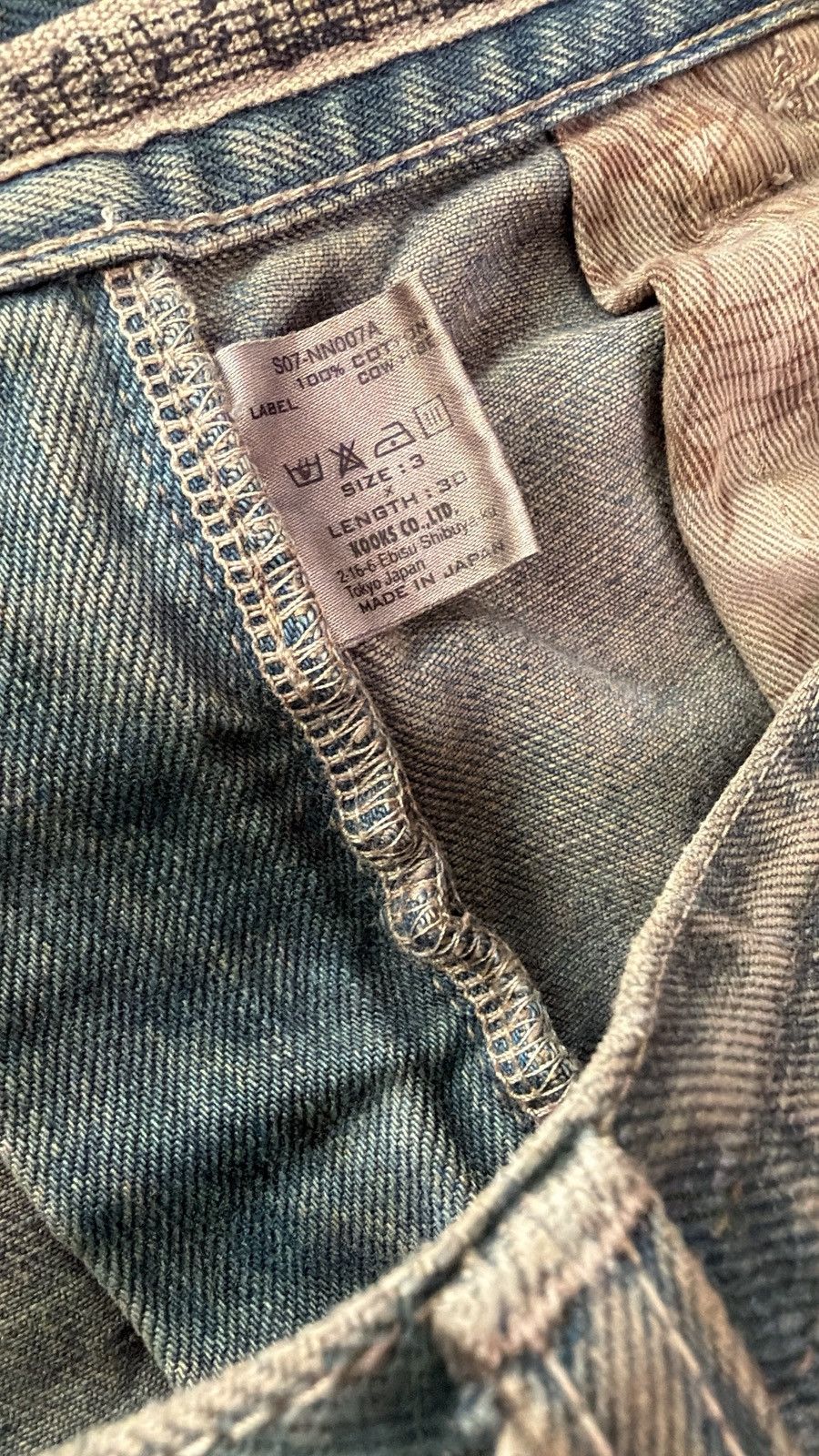 Number (N)ine Number (N)ine SS07 Mudwash Pain Denim Size US 30 / EU 46 - 4 Thumbnail