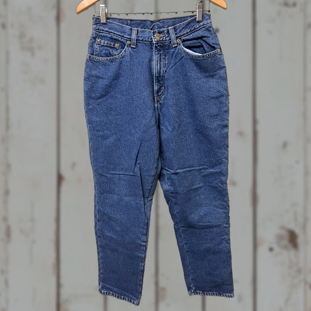 Vintage VINTAGE L.L. Bean Jeans Womens 8 Tall Fleece Lined High Waist Mom Denim Jeans Blue 100% Cotton Size 28" / US 6 / IT 42 - 1 Thumbnail
