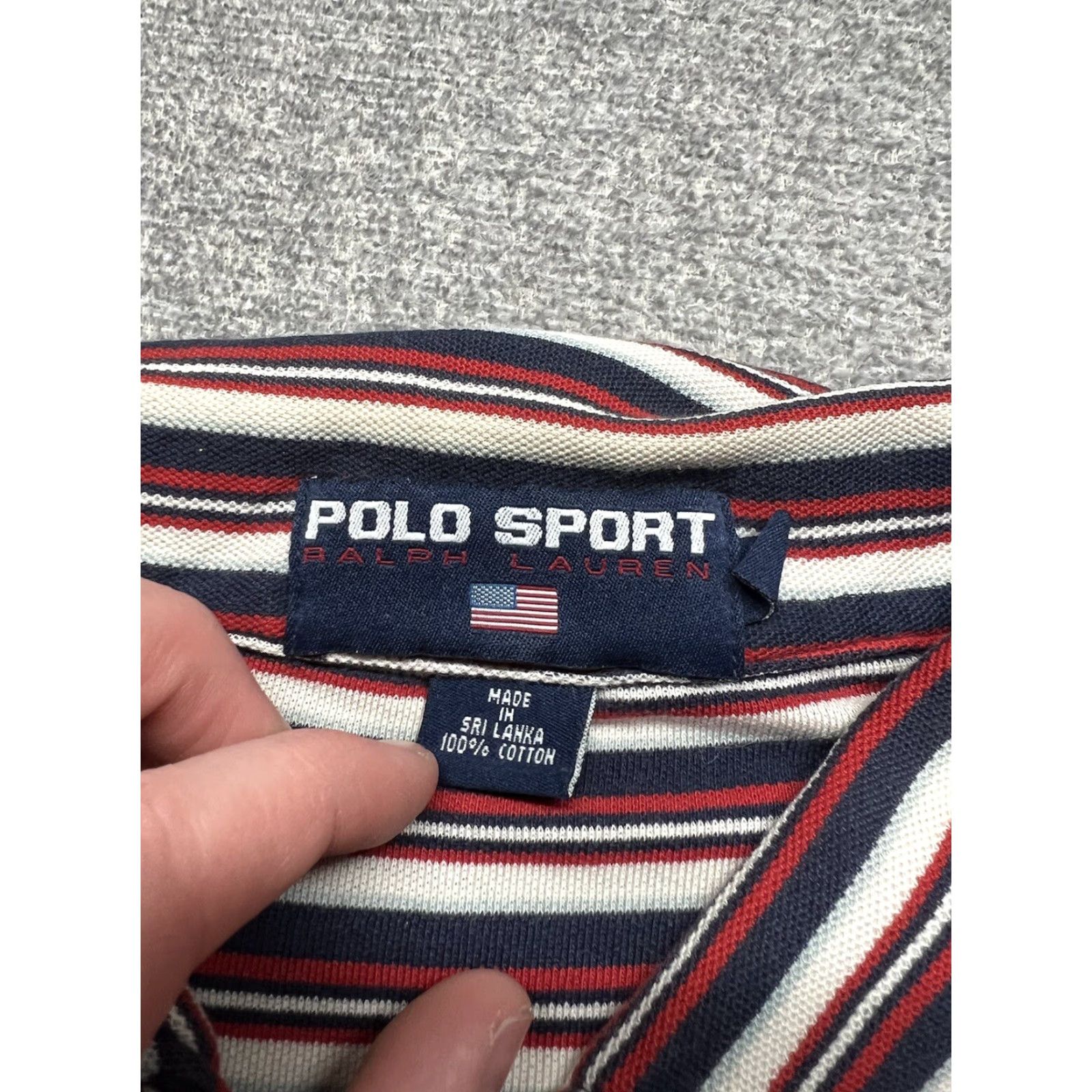 Ralph Lauren VINTAGE Polo Golf Sport Ralph Lauren Mens Extra Large Shirt Striped Red Pony Cotton Size US XL / EU 56 / 4 - 4 Thumbnail