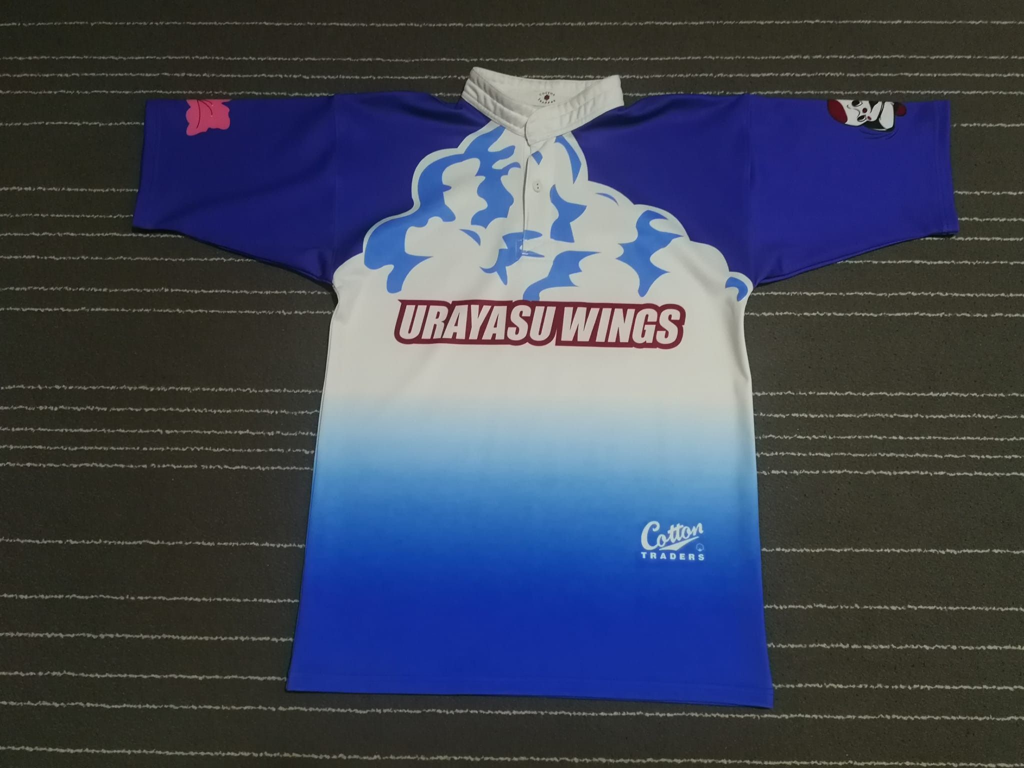 Image of Urayasu Wings Ken 15 X Cotton Traders S in Blue, Men's (Size Small)