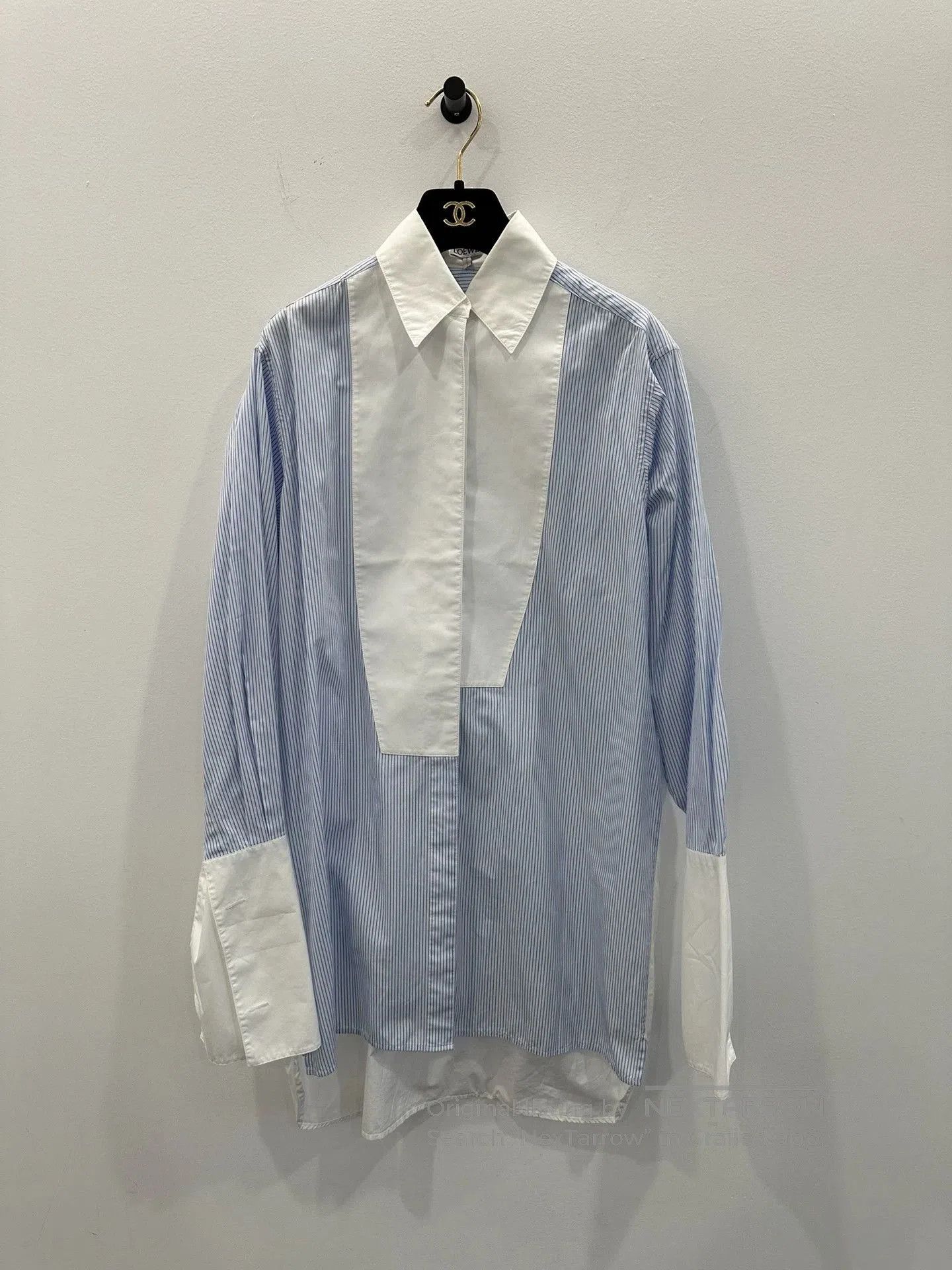 Loewe white and blue striped button-up shirt. Size US S / EU 44-46 / 1 - 1 Thumbnail