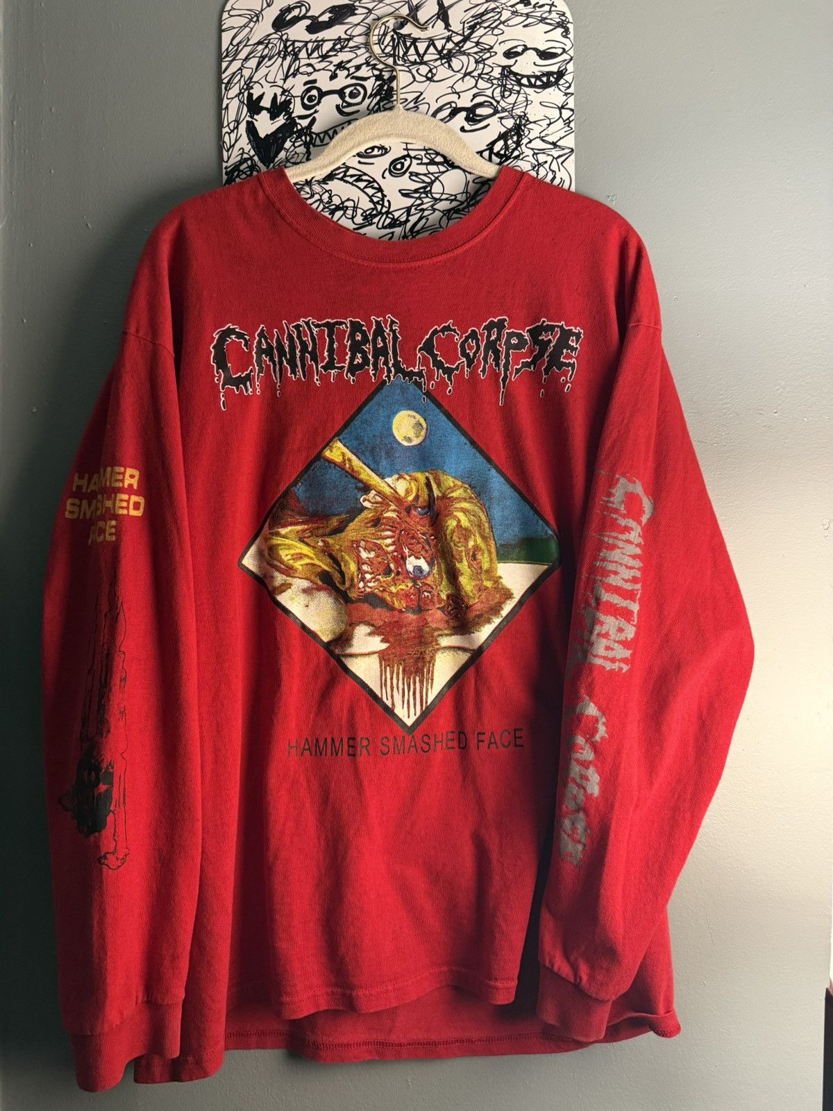 Vintage Cannibal Corpse Hammer Smash Face EU Tour Exclusive Size US XL / EU 56 / 4 - 1 Thumbnail