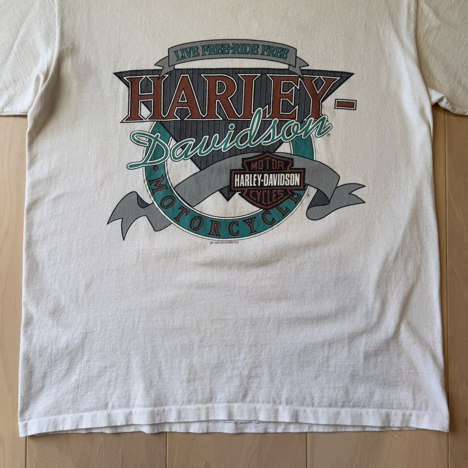Harley Davidson Vintage Harley Davidson Shirt Large White 90s Motorcycles Size US L / EU 52-54 / 3 - 4 Thumbnail