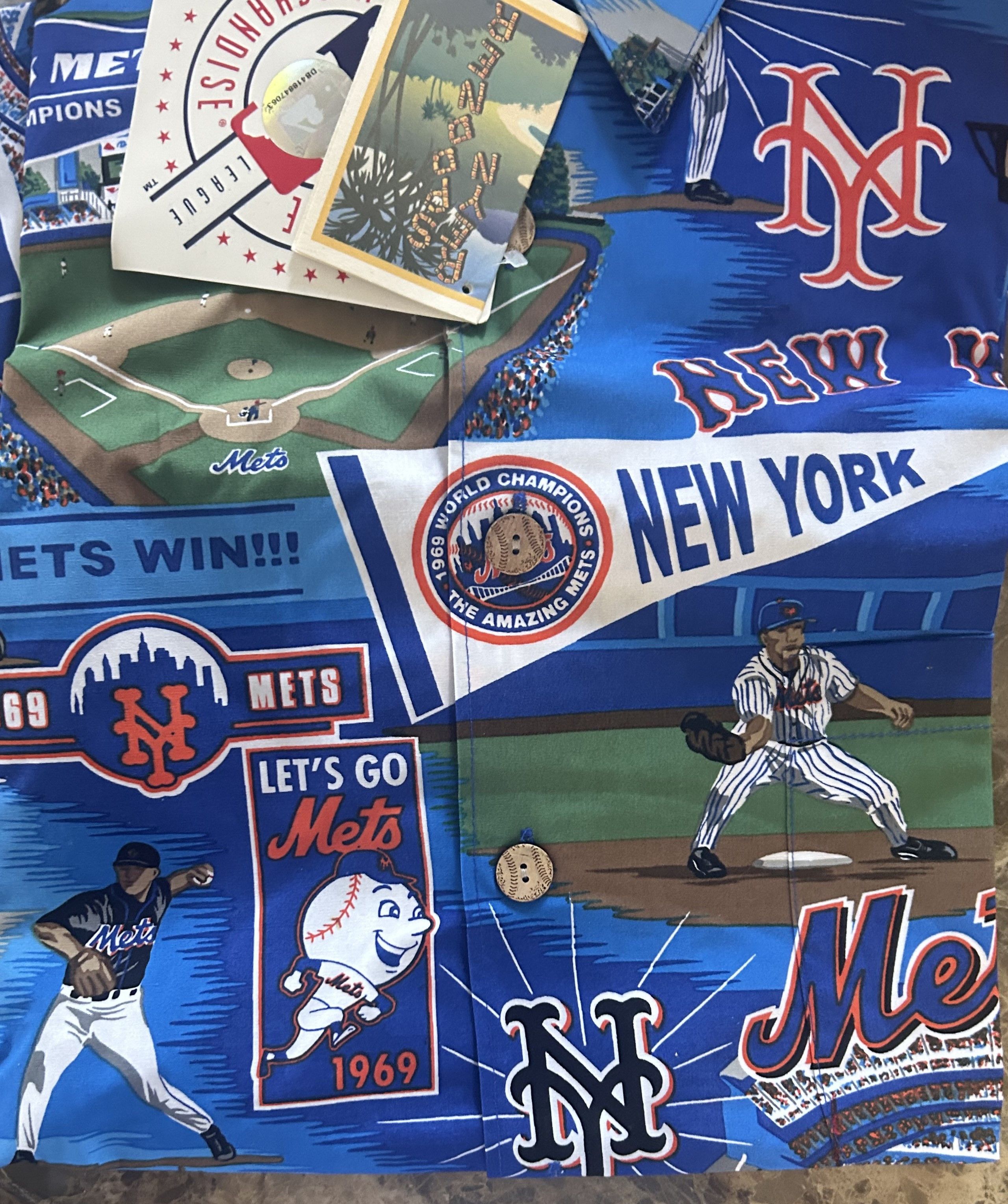 Reyn Spooner Reyn Spooner NY Mets 1969 1986 World Series Shirt M NWT Size US M / EU 48-50 / 2 - 6 Thumbnail