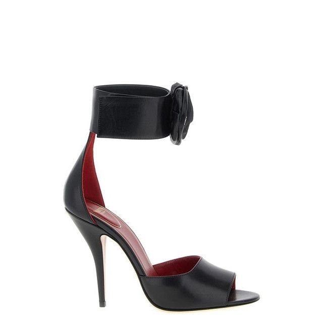 VALENTINO GARAVANI Black 105mm Sandals New & Authentic (Wome