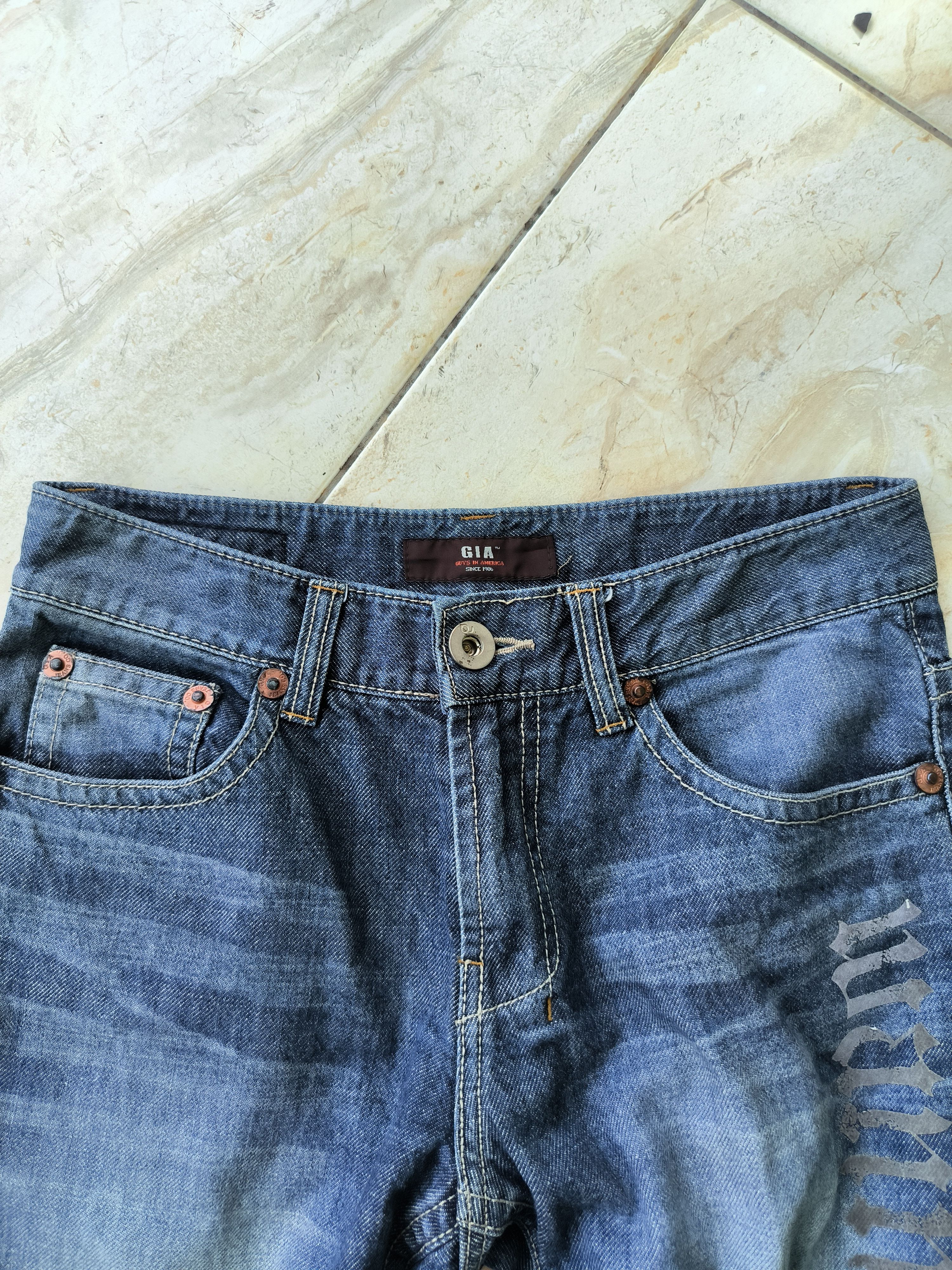 Japanese Brand Vintage 2000s GIA Spell Out Jeans Size US 30 / EU 46 - 3 Thumbnail