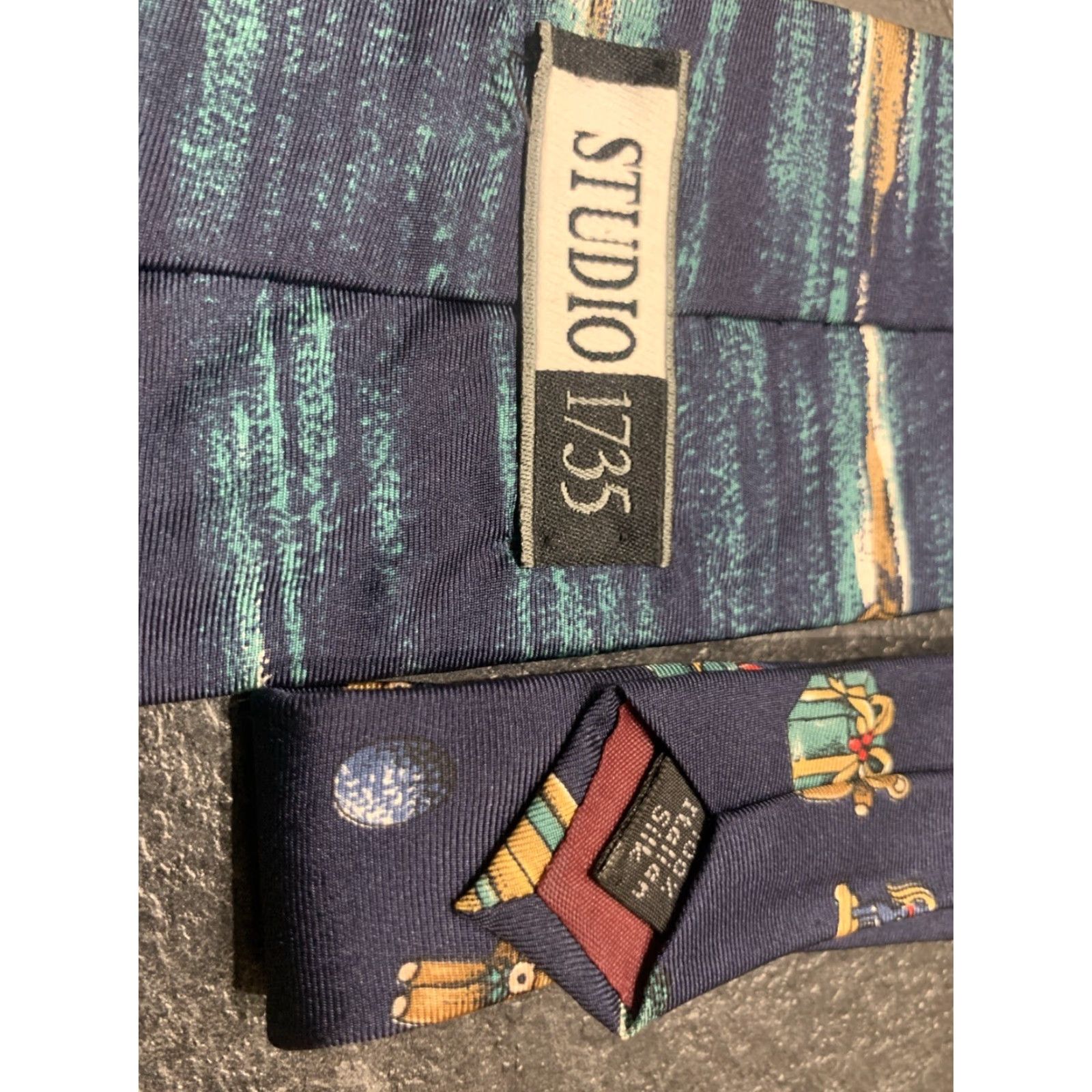 Vintage VINTAGE Studio Silk Tie Golf Blue Italy Mens Size ONE SIZE - 5 Thumbnail