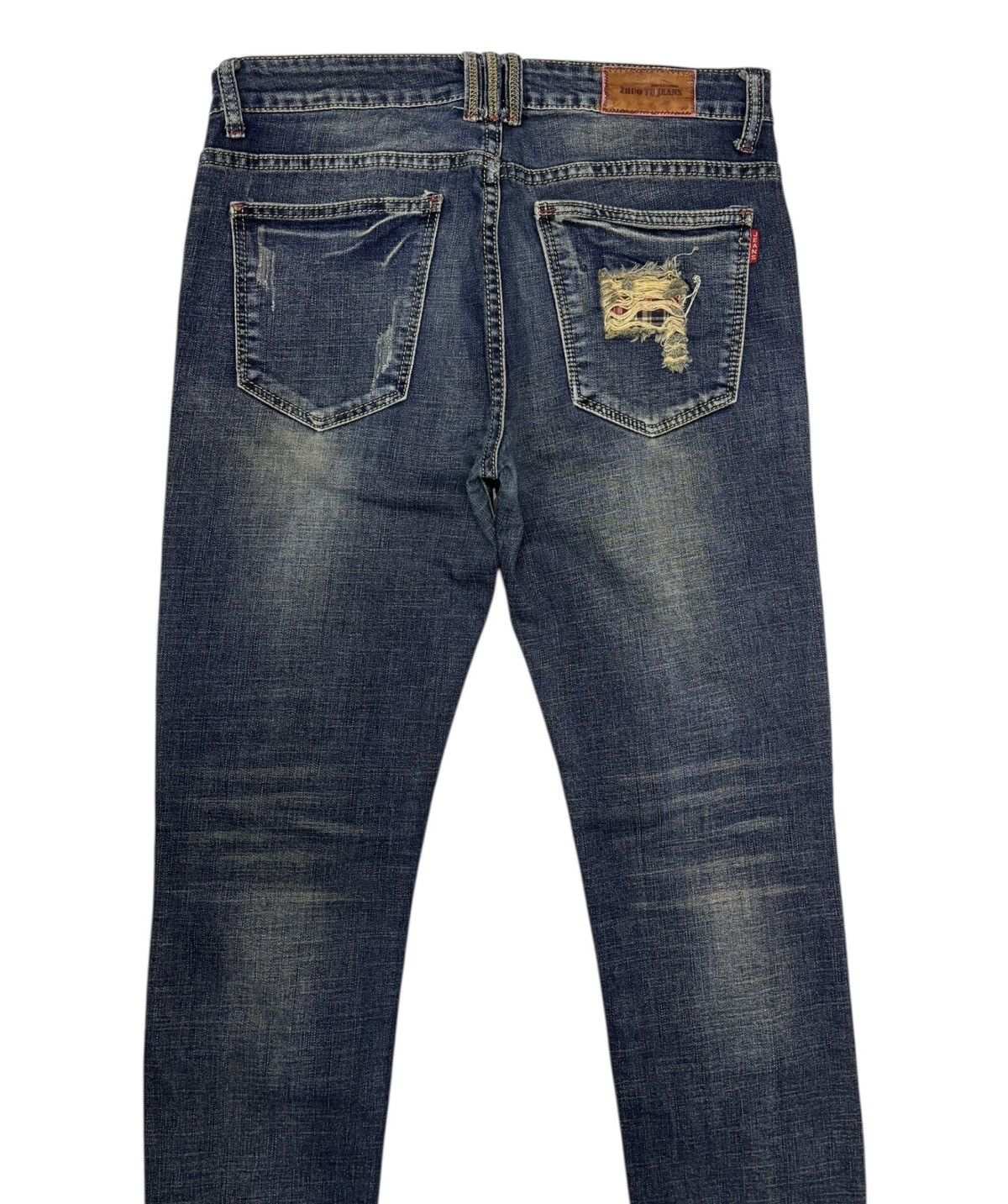 Xander Zhou ZHUO YU DISTRESSED DENIM JEANS Size US 32 / EU 48 - 6 Thumbnail