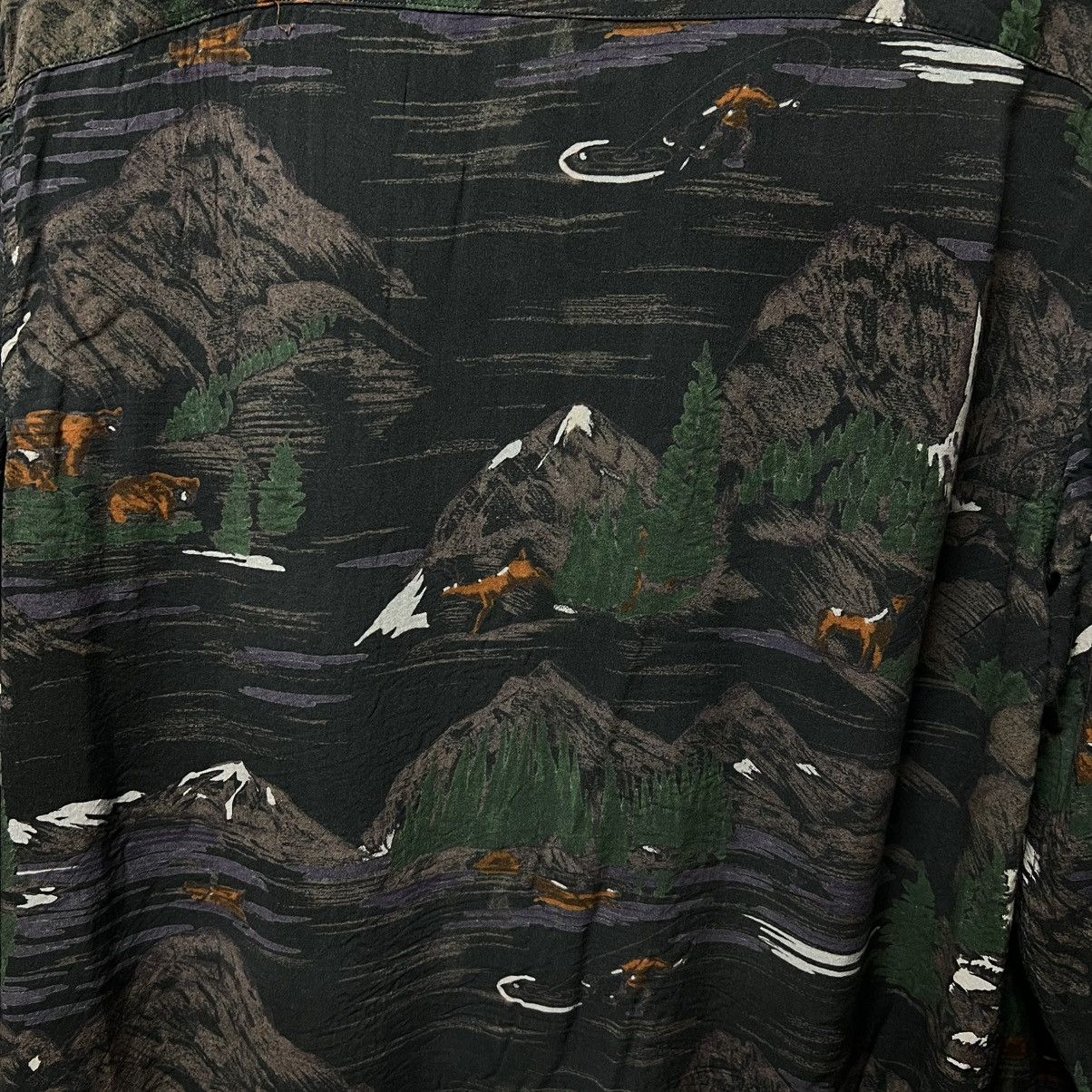 Allsaints Allsaints Redfern Landscape Poplin Shirt Outdoor Long Sleeve Size US L / EU 52-54 / 3 - 12 Thumbnail