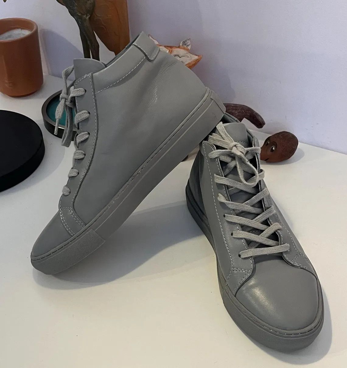 Common Projects High-Top Sneakers Achilles Leather Trainers Boot UK4 EU37 Size US 7 / IT 37 - 6 Thumbnail