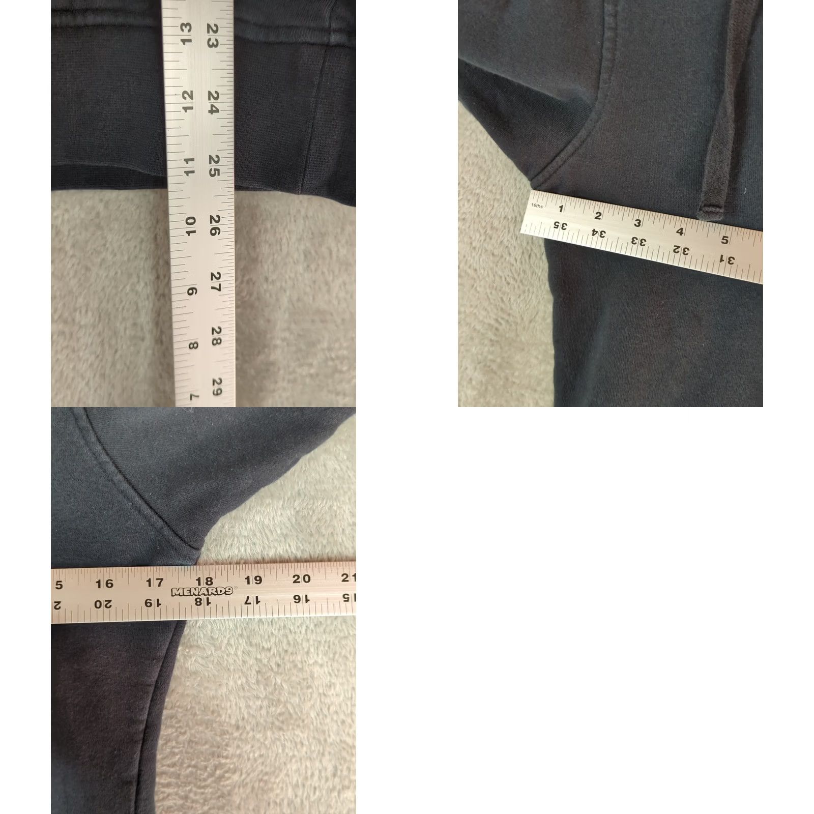 Vintage L.L. Bean Women's Small Black Henley Hoodie Pullover Hiking Camping Activewear Fleece Pockets Logo Buttons Hooded Modern Outdoor Size S / US 4 / IT 40 - 9 Thumbnail