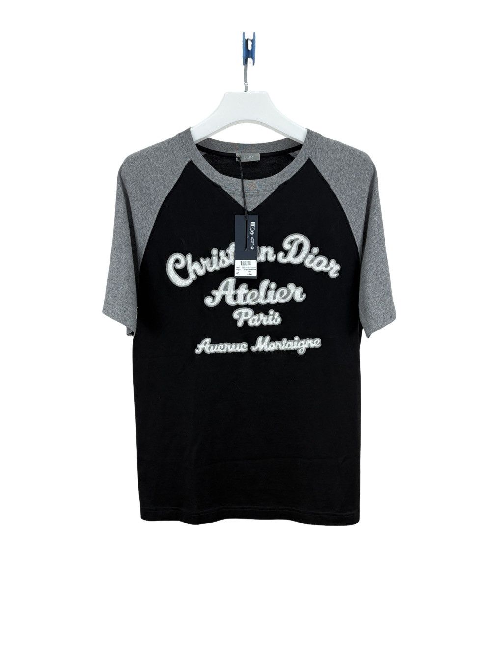 Dior 2018 Dior Homme Atelier Men's Logo-printed Black T-shirt
