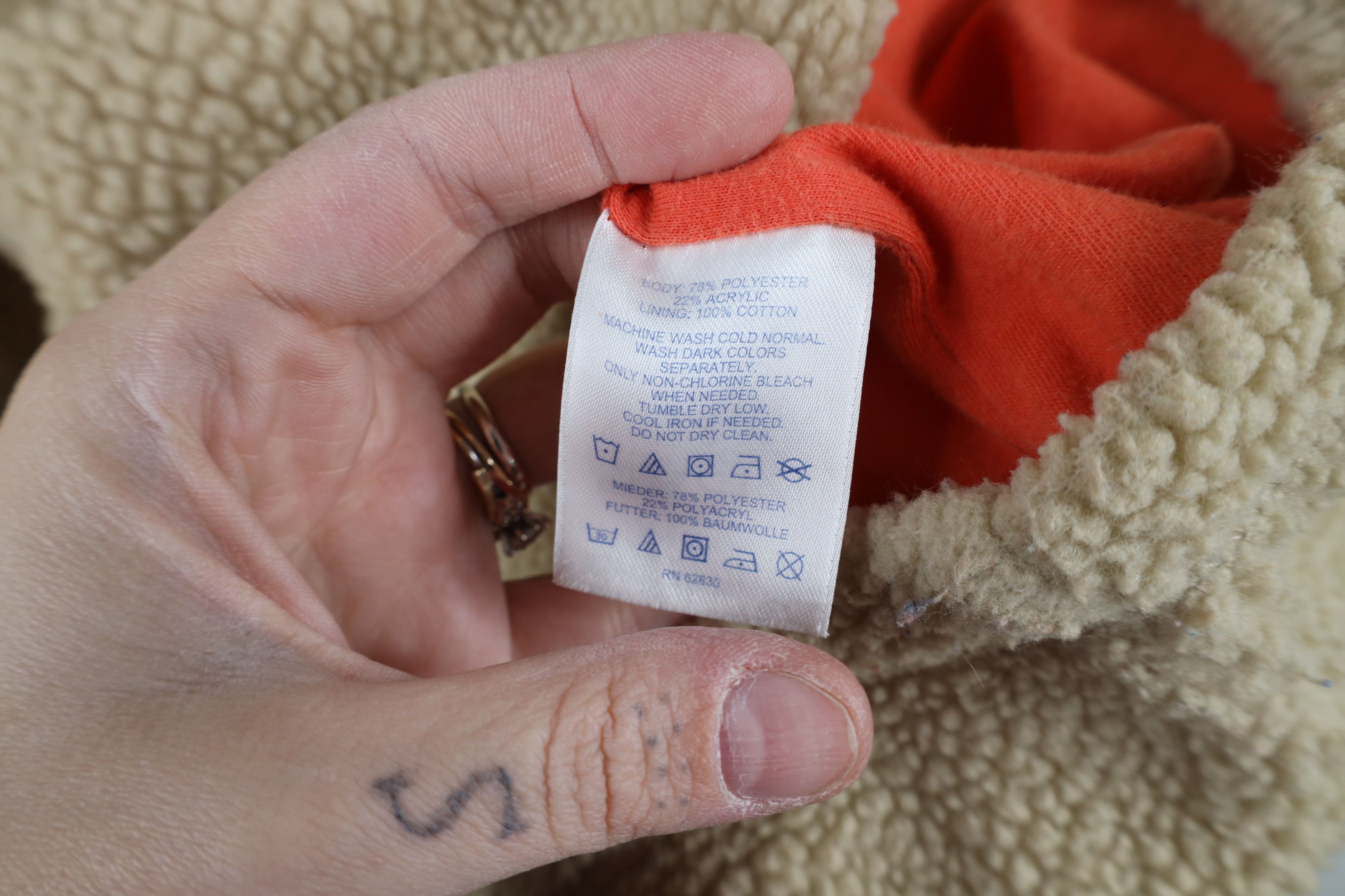 Lands' End × Vintage Vintage Lands End Deep Pile Fleece Half Zip Pullover Sweater Size US XXL / EU 58 / 5 - 8 Thumbnail