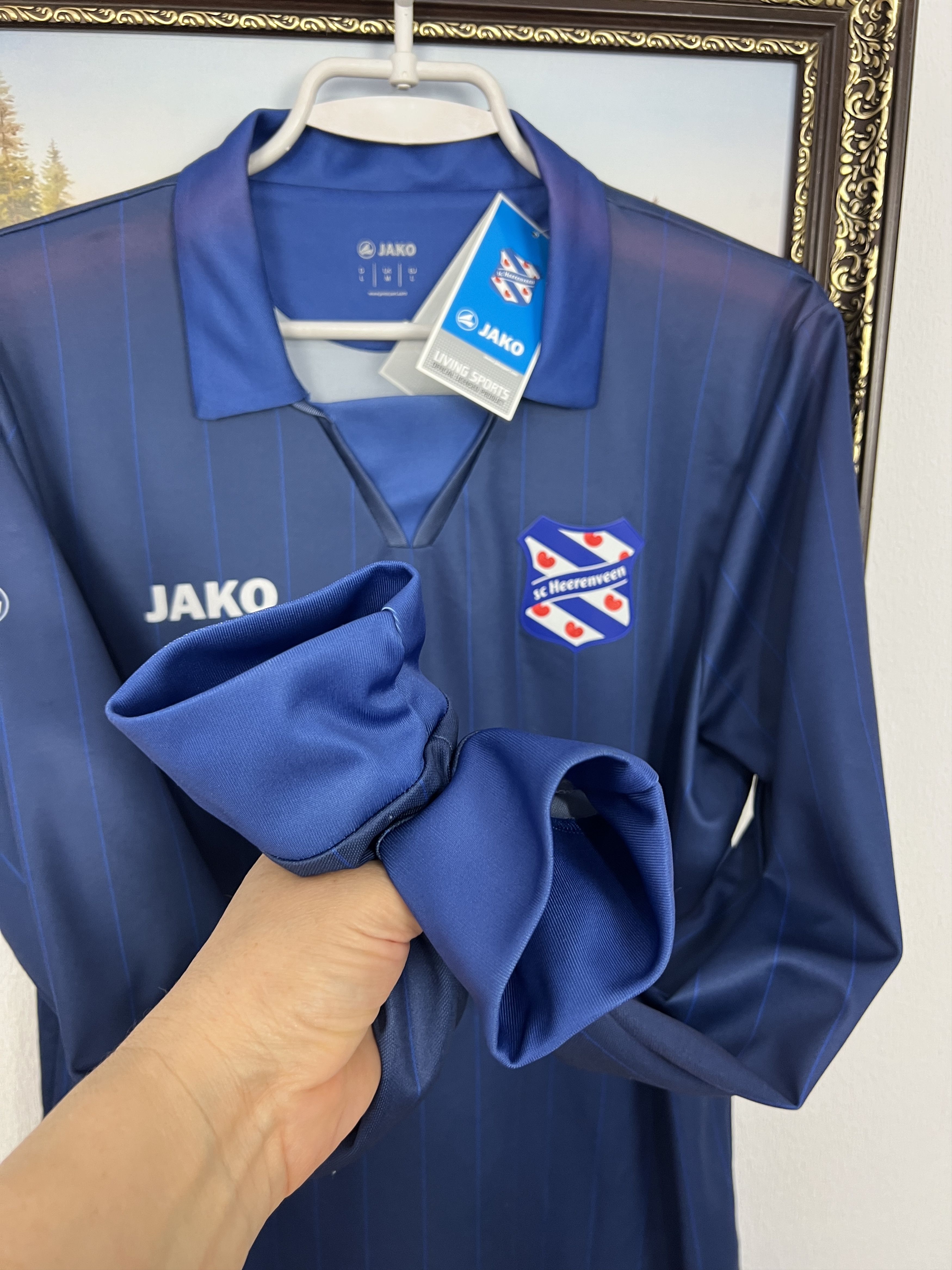 Vintage SC Heerenveen football shirt Long Sleeve Jersey Trikot Size US L / EU 52-54 / 3 - 6 Thumbnail