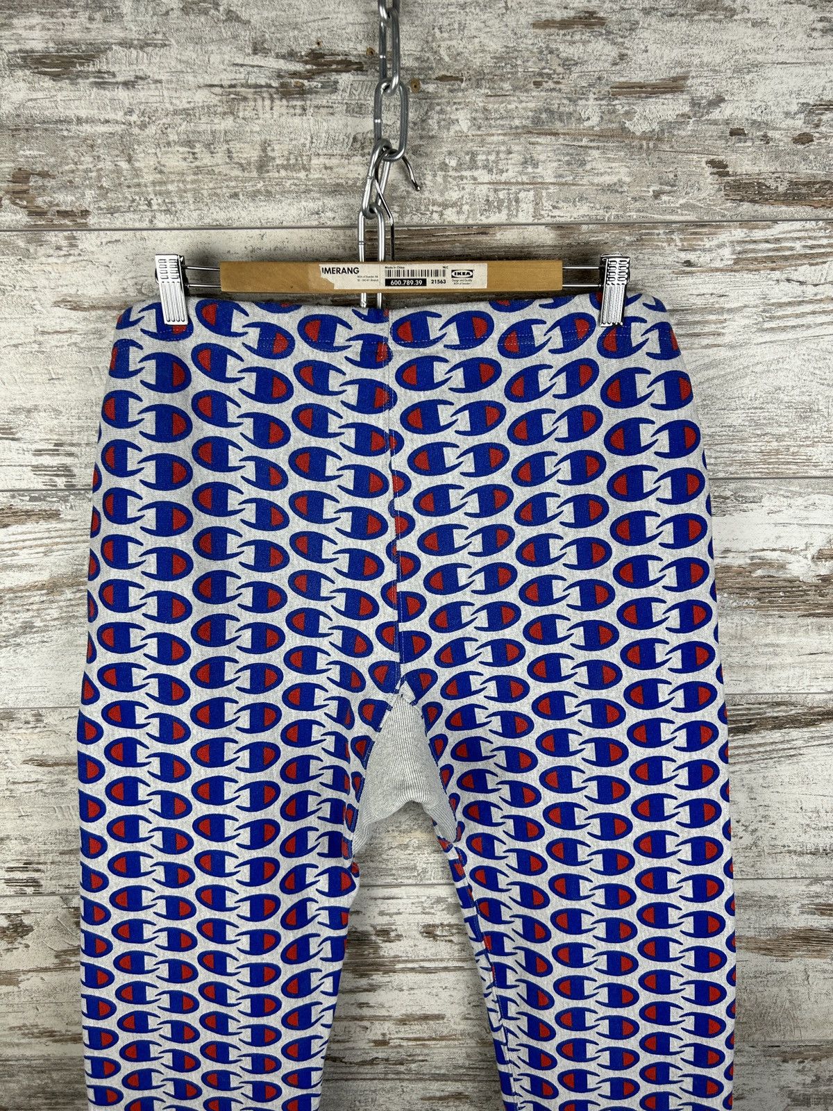 Champion × Vintage Mens Vintage Champion Monogram Sweatpants Reverse Weave Warm Size US 34 / EU 50 - 8 Thumbnail