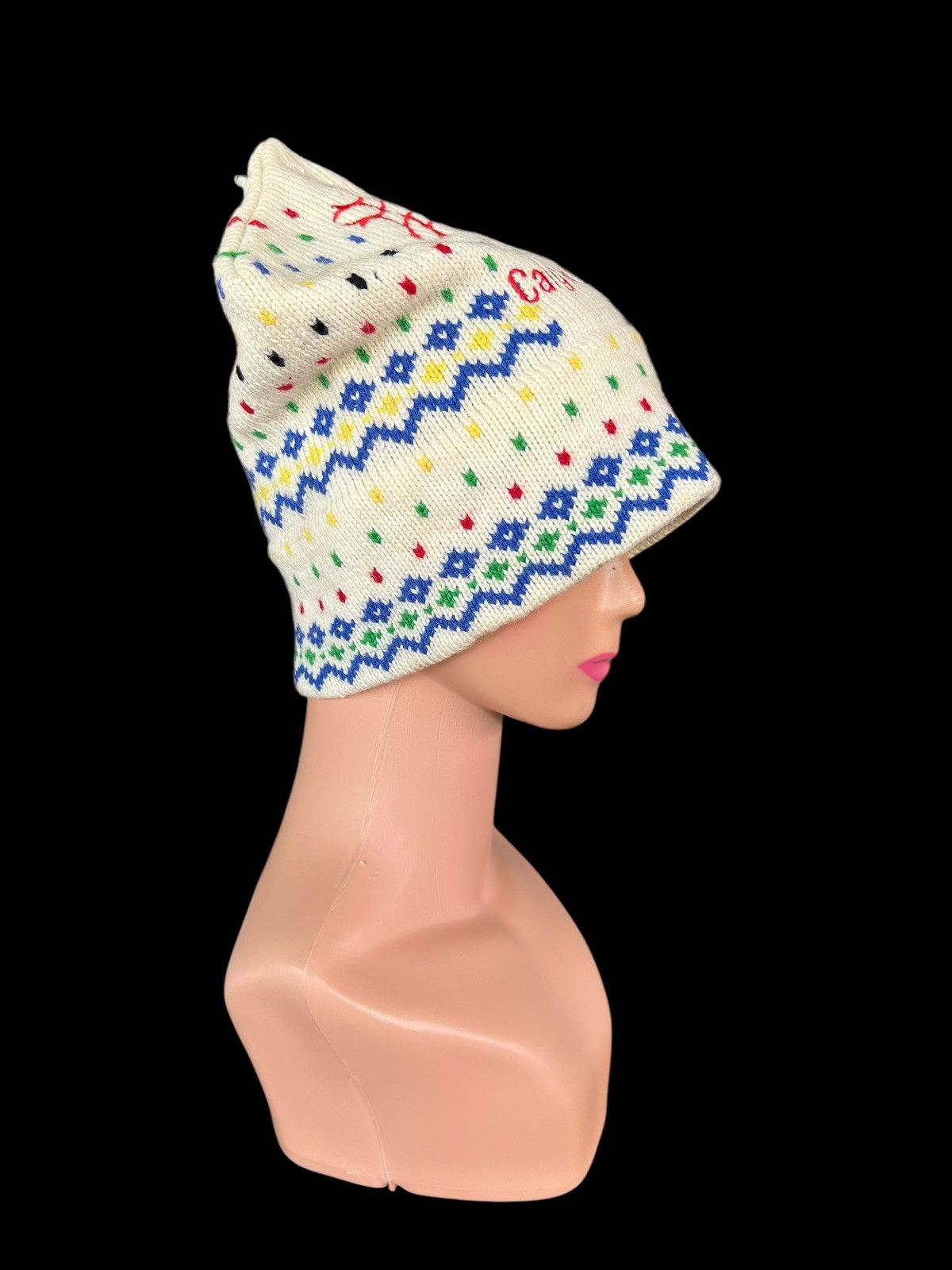 Japanese Brand × Kapital × Vintage Olympic Vintage Calgary 88' Distressed Knitt Beanie hats wol Size ONE SIZE - 10 Thumbnail