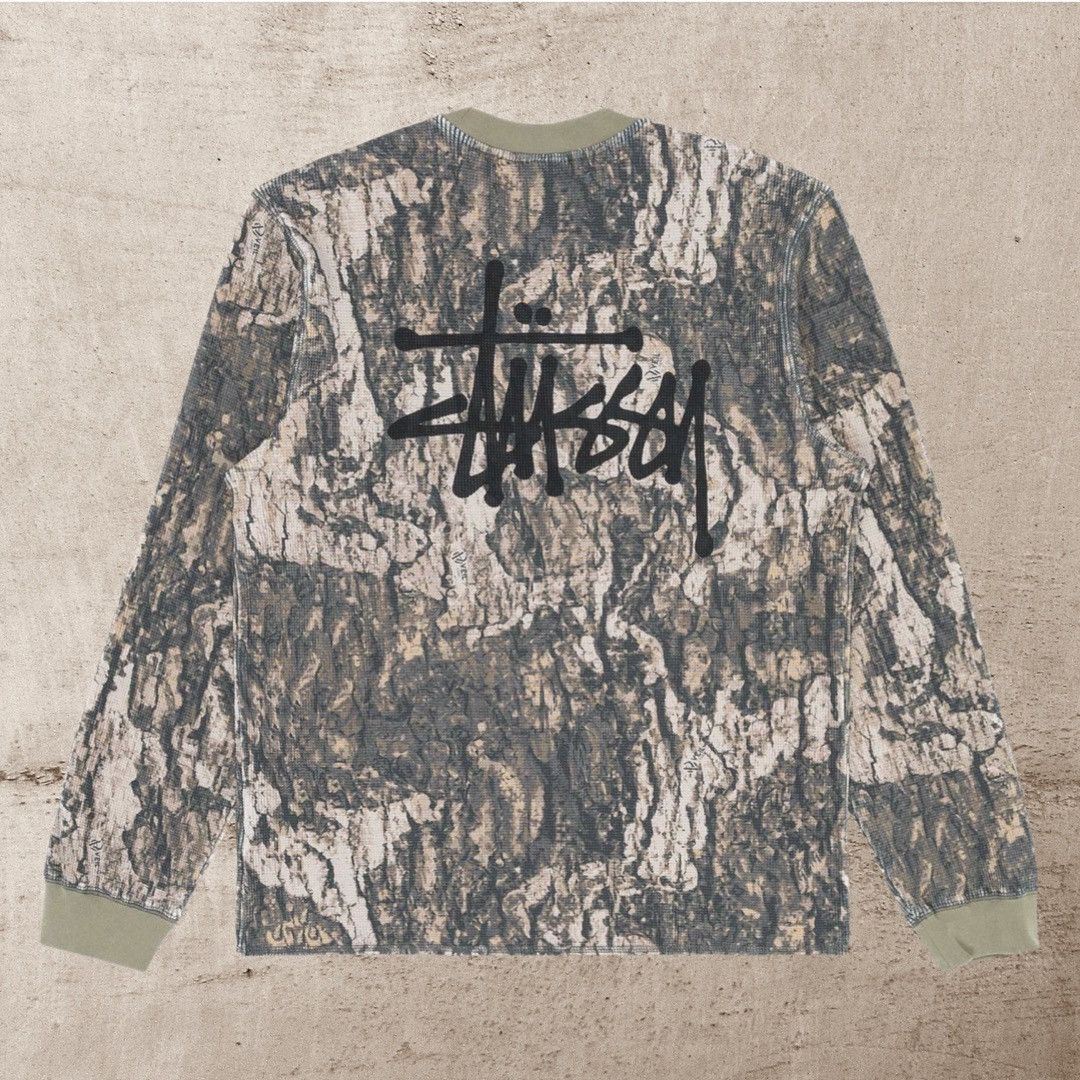 Stussy Stussy Basic Stock Thermal in Relic Camo | Grailed