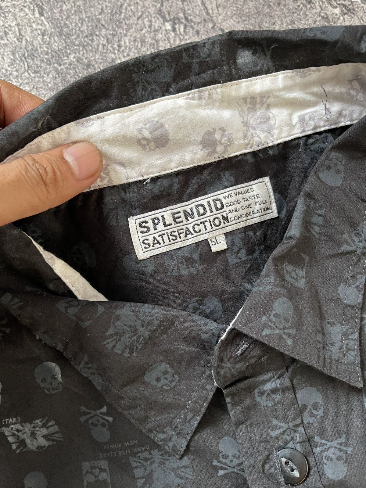 Japanese Brand Y2K SPLENDID SATISFACTION IFSIXWASNINE SKULL SHIRT Size US XL / EU 56 / 4 - 4 Thumbnail