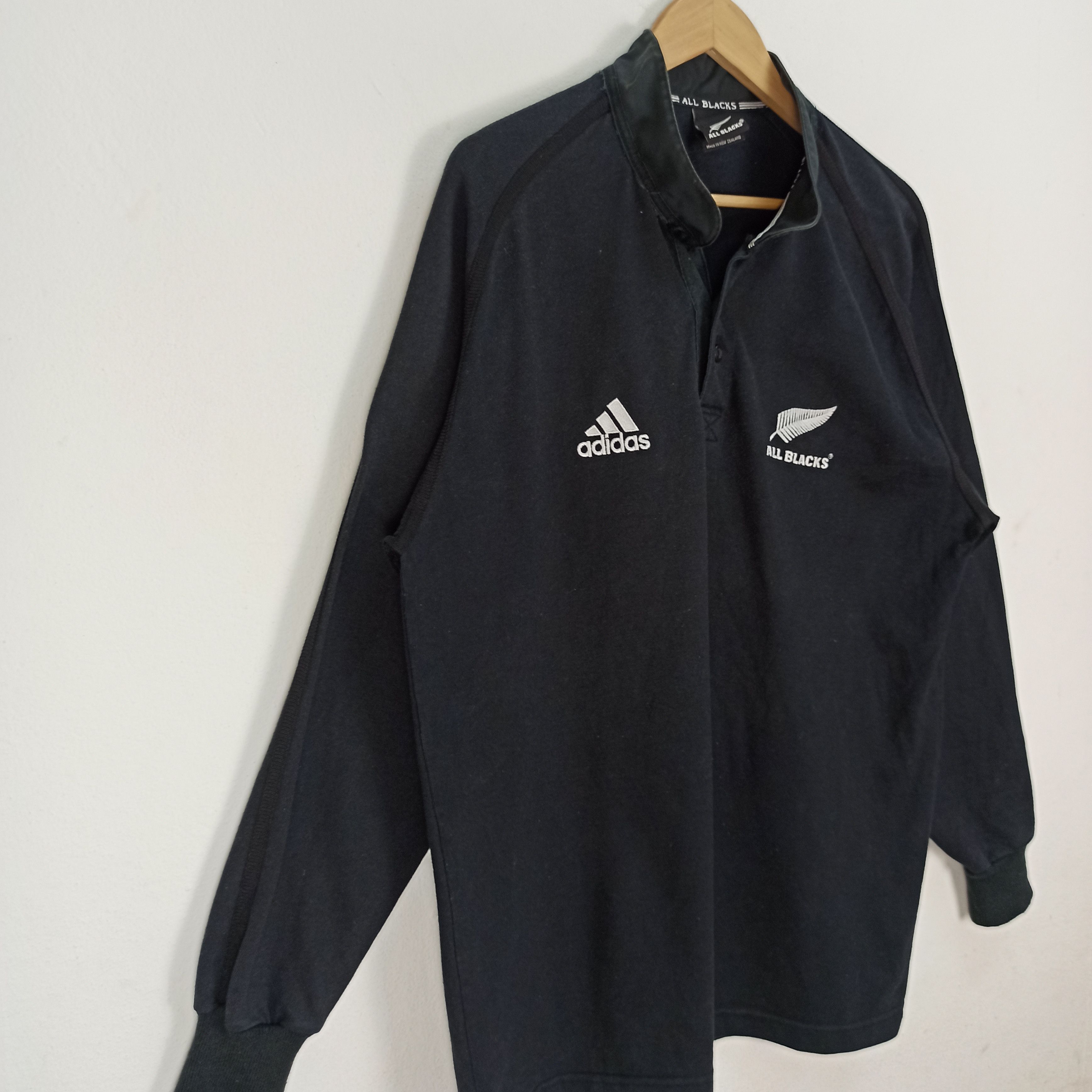 Adidas × All Blacks Rare All Black X Adidas Rugby Long Sleeve Size US XL / EU 56 / 4 - 3 Thumbnail