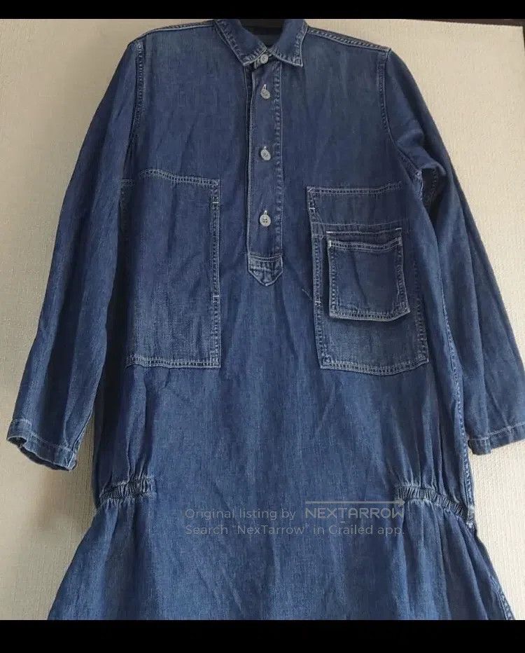 Kapital Kapital Blue-dyed soft denim dress Size XS / US 0-2 / IT 36-38 - 3 Thumbnail