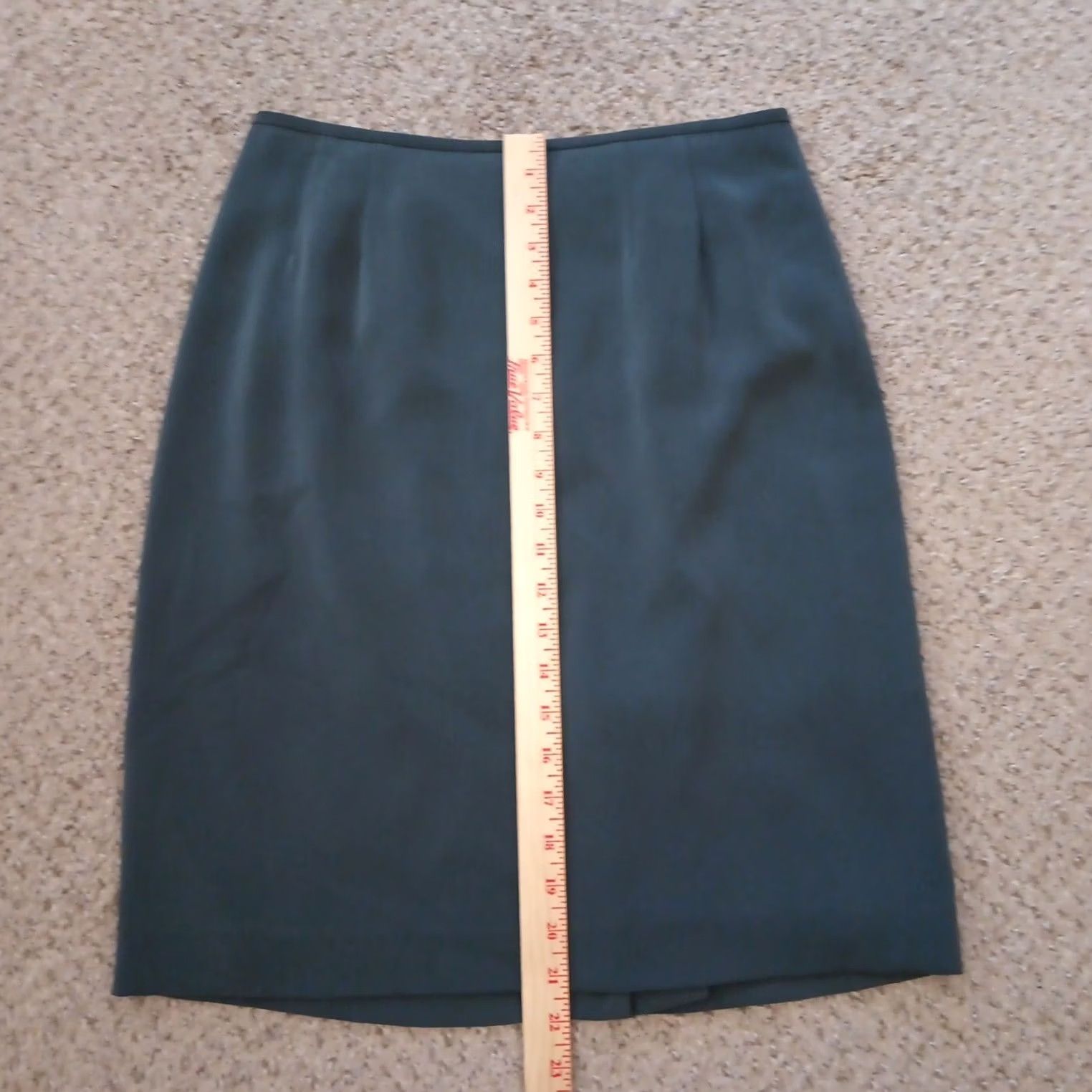 Kasper Kasper Skirt Petite 4P Gray Knee Length Pencil Lined Slit Women Size 27" / US 4 / IT 40 - 4 Thumbnail