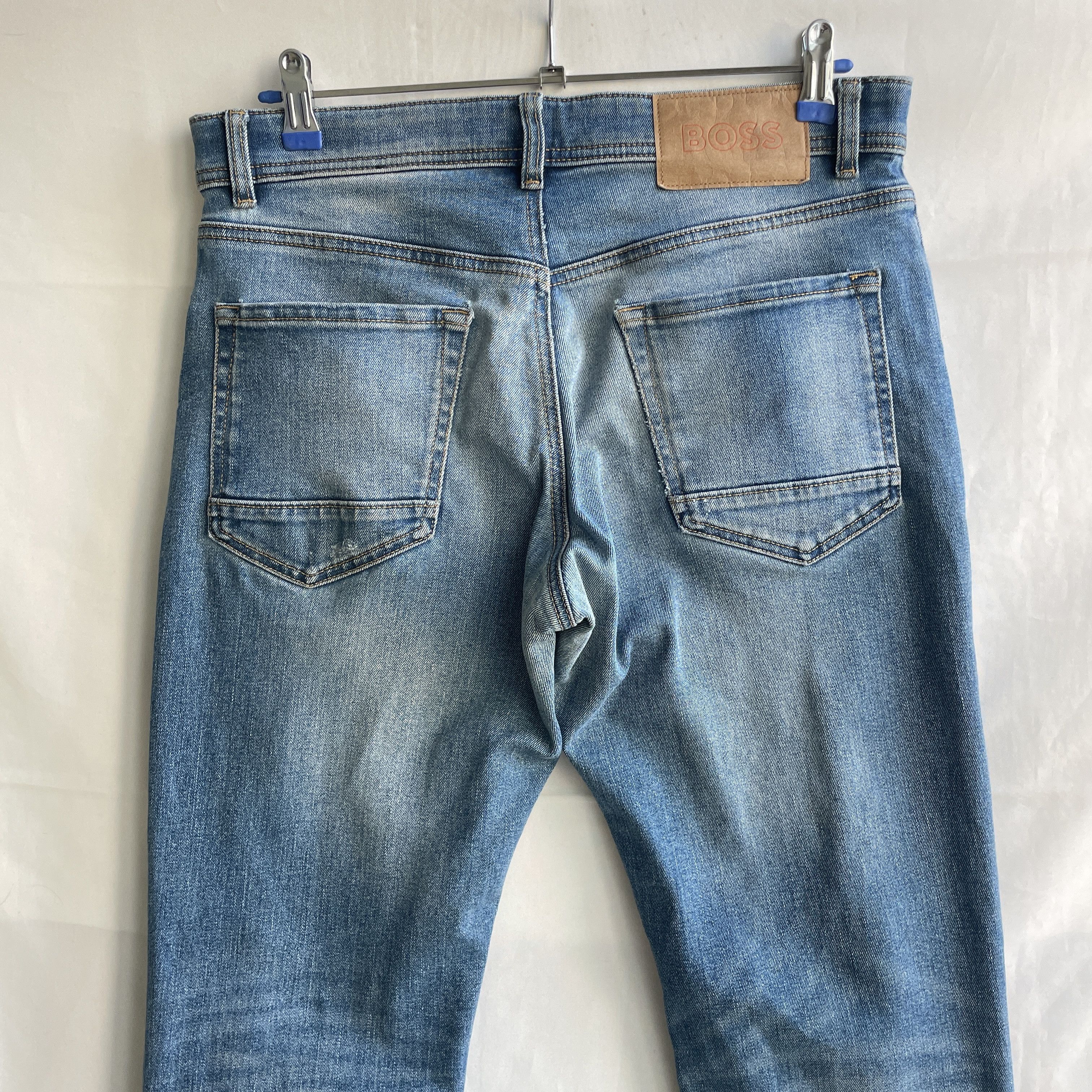 Hugo Boss Hugo Boss Orange Maine Distressed Repaired Stretch Denim Size US 32 / EU 48 - 4 Thumbnail