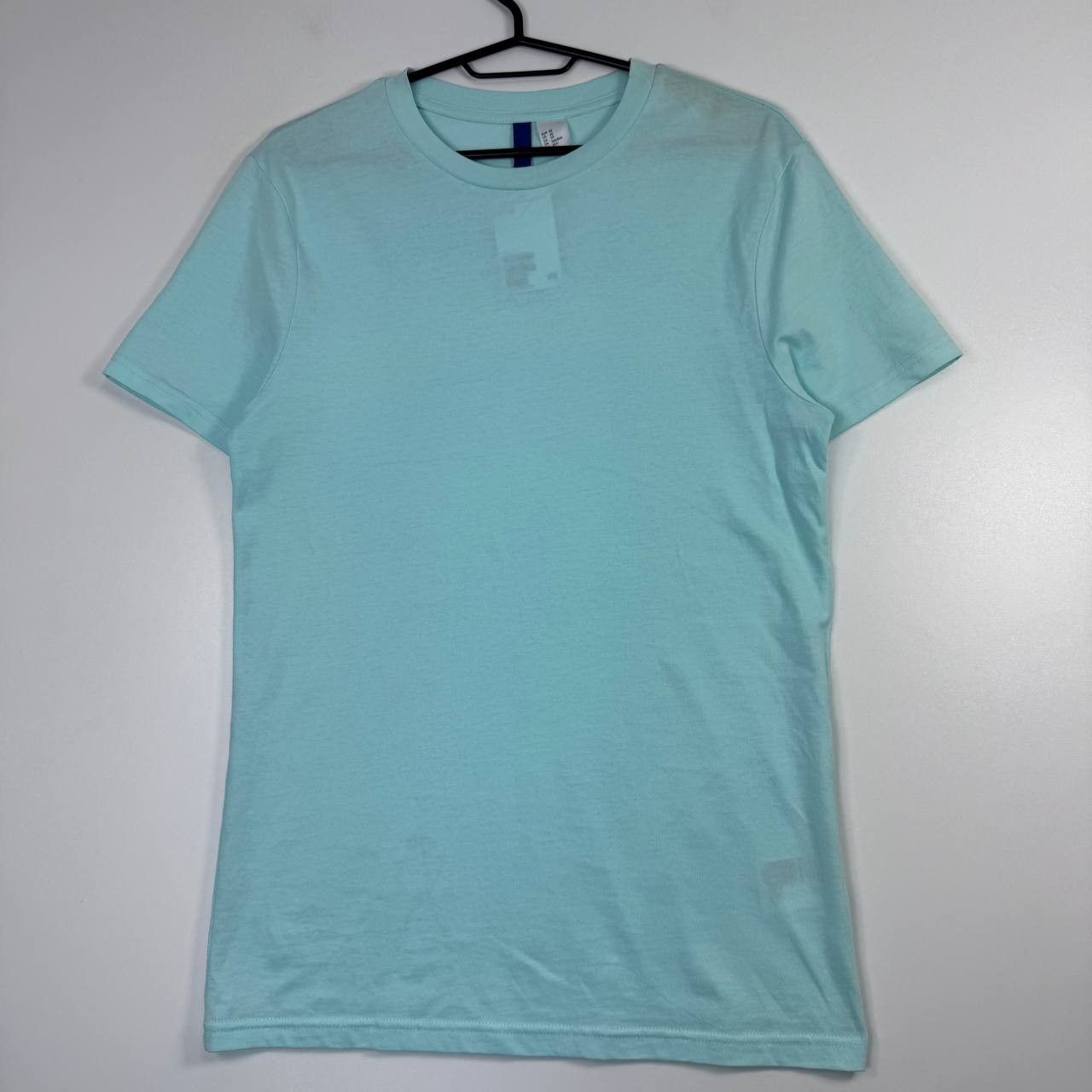 H&M H&M Basic T-Shirt Light Blue Plain Tee Minimal Casual XS Size XS / US 0-2 / IT 36-38 - 1 Thumbnail