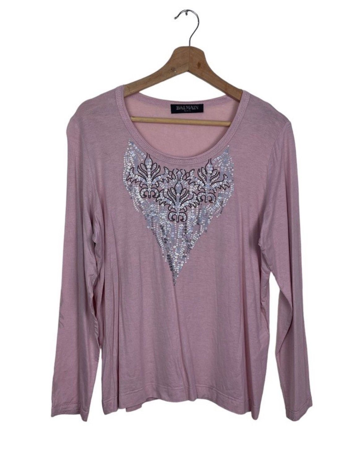 Balmain × Vintage Balmain Paris Japan Market Licensed Long Sleeve Tee Size L / US 10 / IT 46 - 1 Thumbnail
