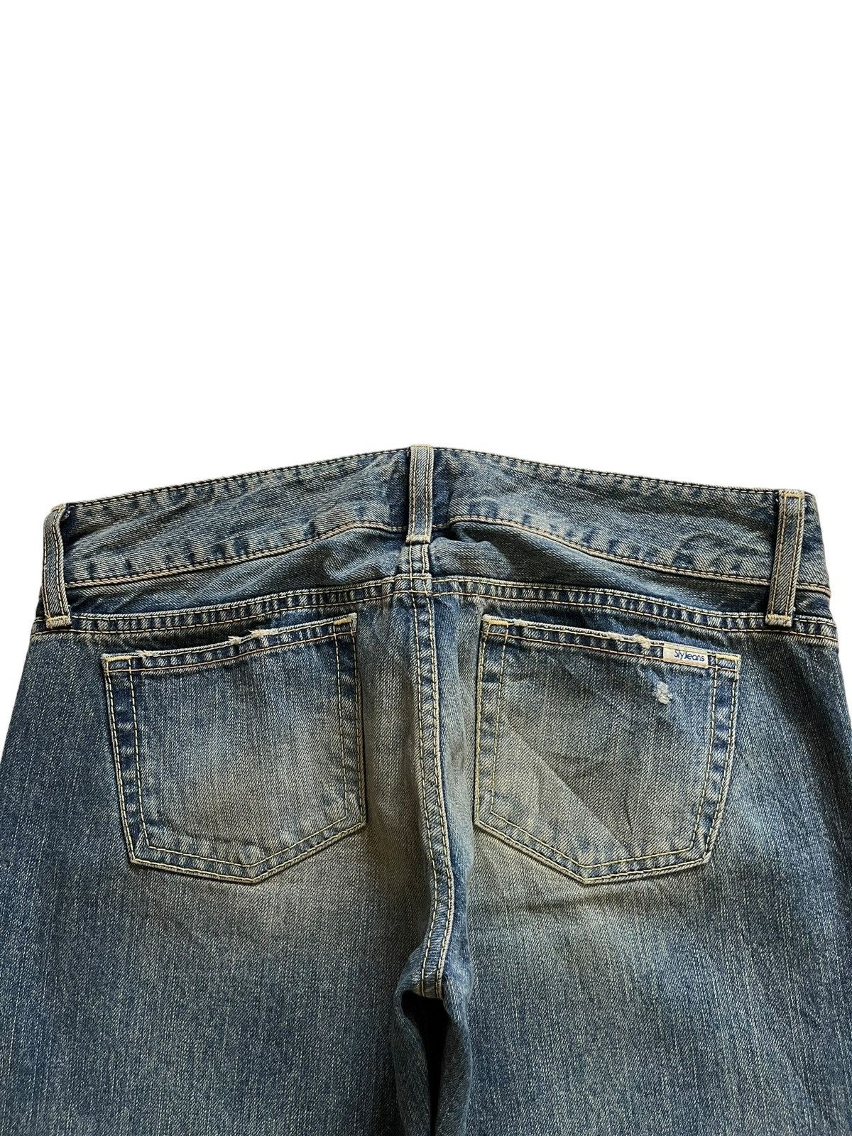 Japanese Brand Vintage Japanese Brand Mud Wash Distressed Flare Jeans Size 32" / US 10 / IT 46 - 8 Thumbnail
