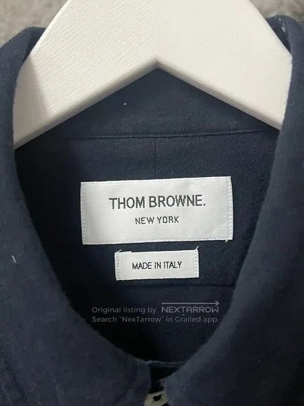 Thom Browne Thom Browne Blue Striped Long Sleeve Shirt . Size US M / EU 48-50 / 2 - 7 Thumbnail