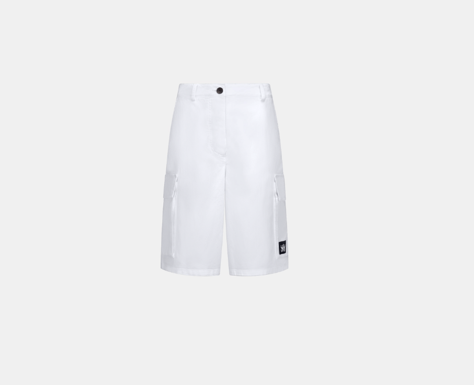 image of O1W1Db10224 Dior Vibe Shorts In White, Women's (Size 32)