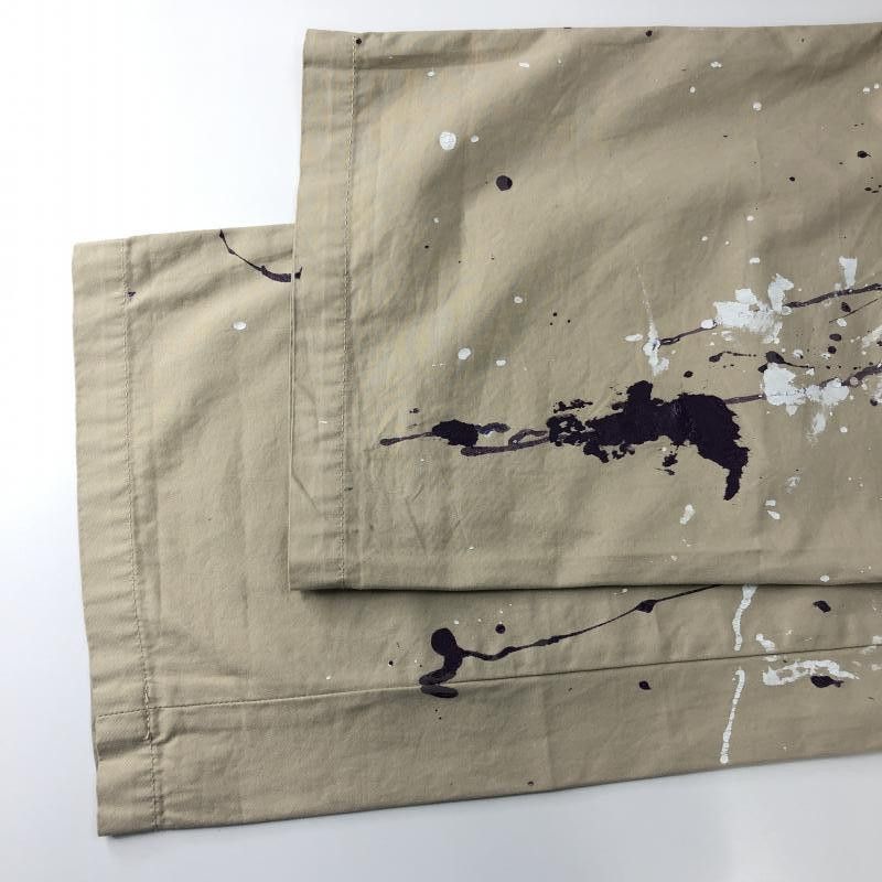 Needles Cropped Pants Paint Design Long Beige Size US 31 - 5 Thumbnail