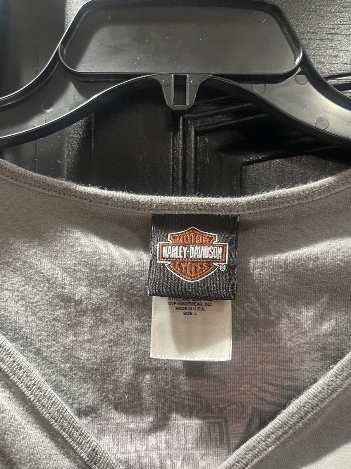 Harley Davidson Harley Davidson Shirt Adult L Gray Graphic Biker Size L / US 10 / IT 46 - 2 Thumbnail