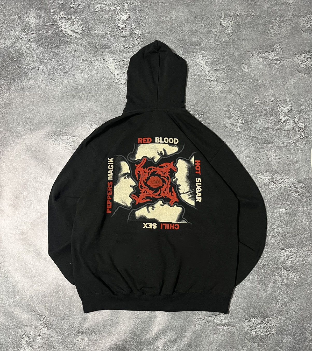 Vintage Vintage Red Hot Chili Peppers Black Zip Zip Hoodie Size US XXL / EU 58 / 5 - 1 Thumbnail