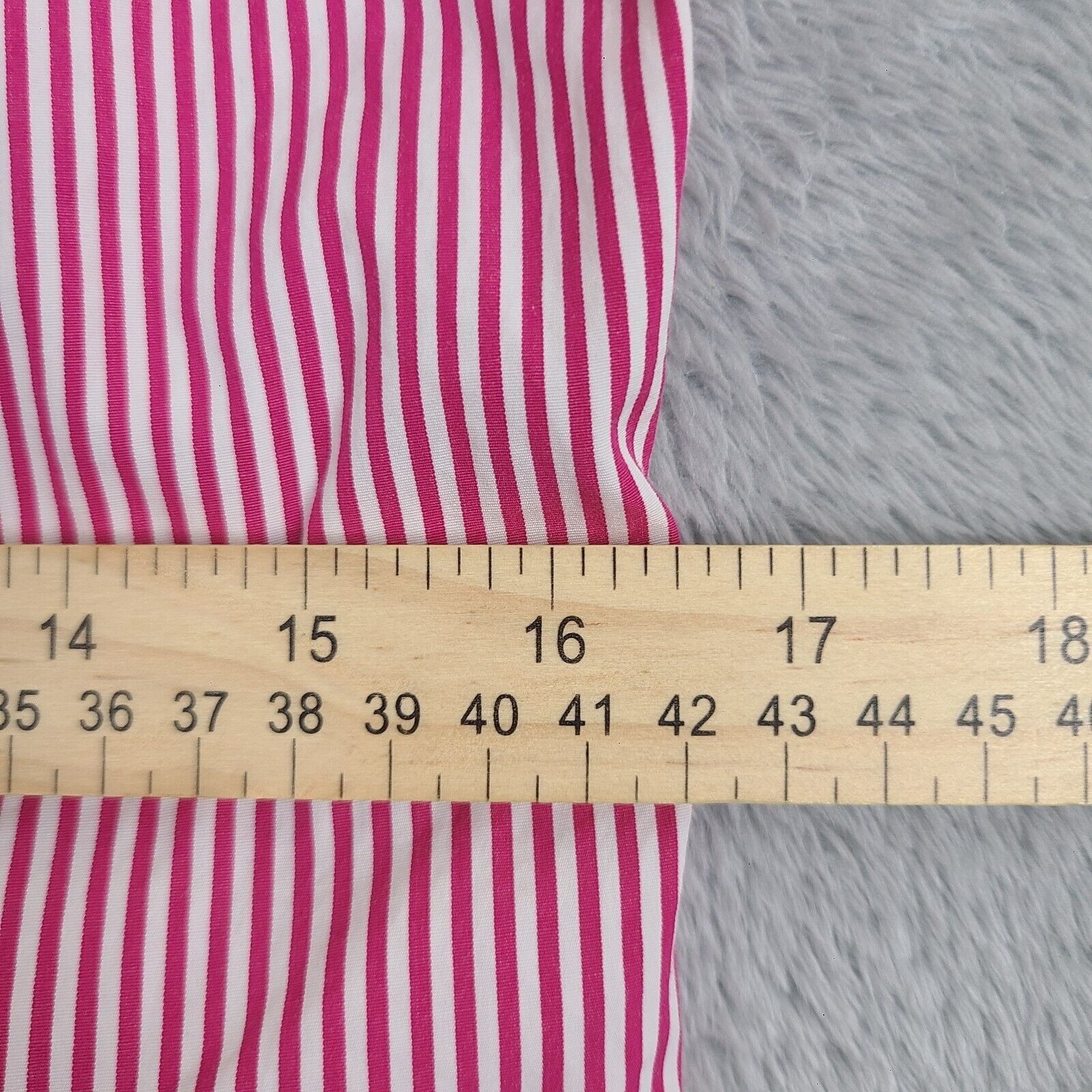 Lauren Ralph Lauren Ralph Lauren Women Red Striped Long Sleeve Button Down Shirt Size M / US 6-8 / IT 42-44 - 6 Thumbnail