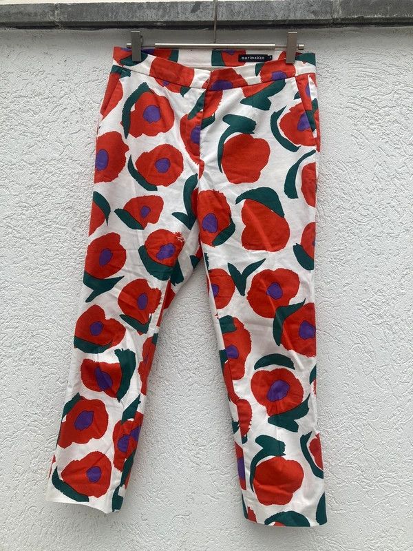 Marimekko Marimekko Martha Iso Vikuri Print Trousers Size 26" / US 2 / IT 38 - 1 Thumbnail