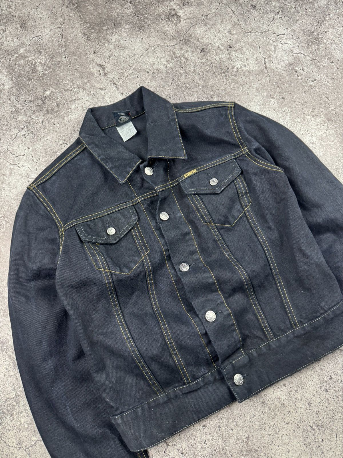Diesel VINTAGE Y2K DIESEL PATCH DENIM JACKET AVANT GARDE RICK OWENS Size S / US 4 / IT 40 - 2 Thumbnail