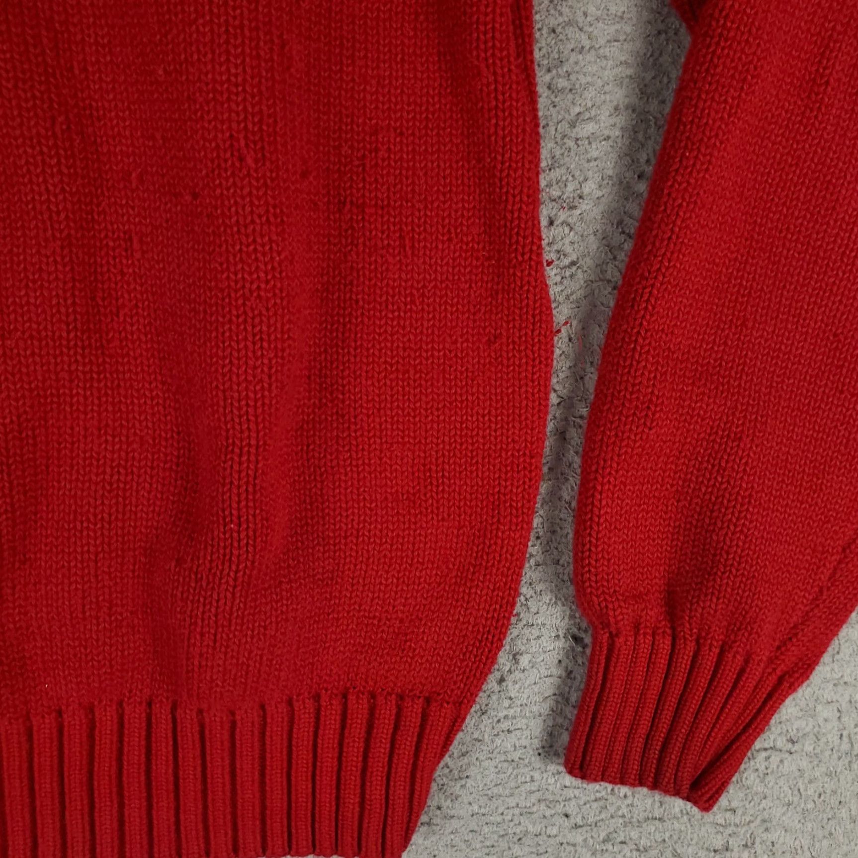 Ralph Lauren Ralph Lauren Sweater Mens Large Red Pony Pullover Crew Neck Cotton Fleece Mens Size US L / EU 52-54 / 3 - 4 Thumbnail
