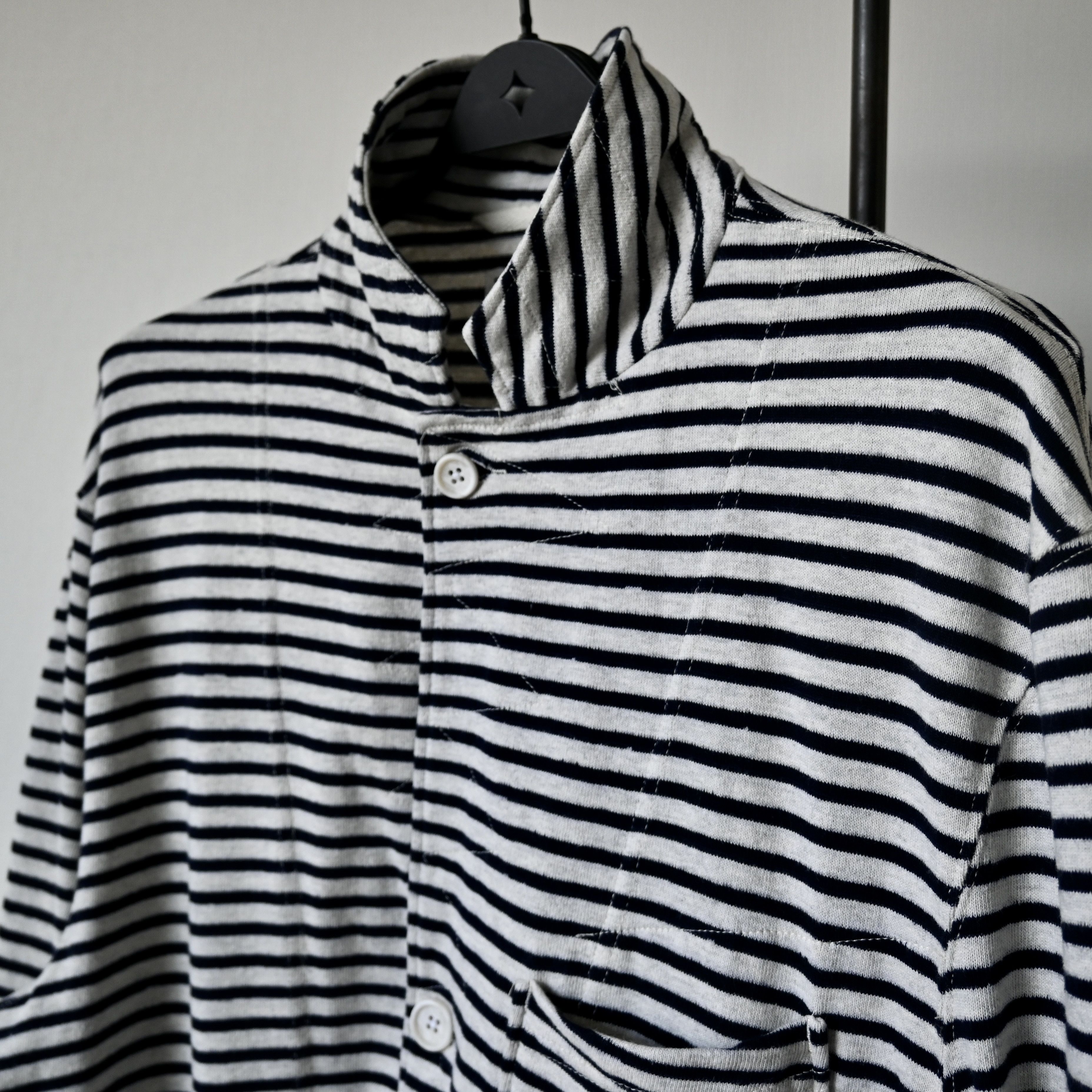 Engineered Garments Engineered Garments "Knit Jacket" striped jersey blazer, XL Size US XL / EU 56 / 4 - 7 Thumbnail