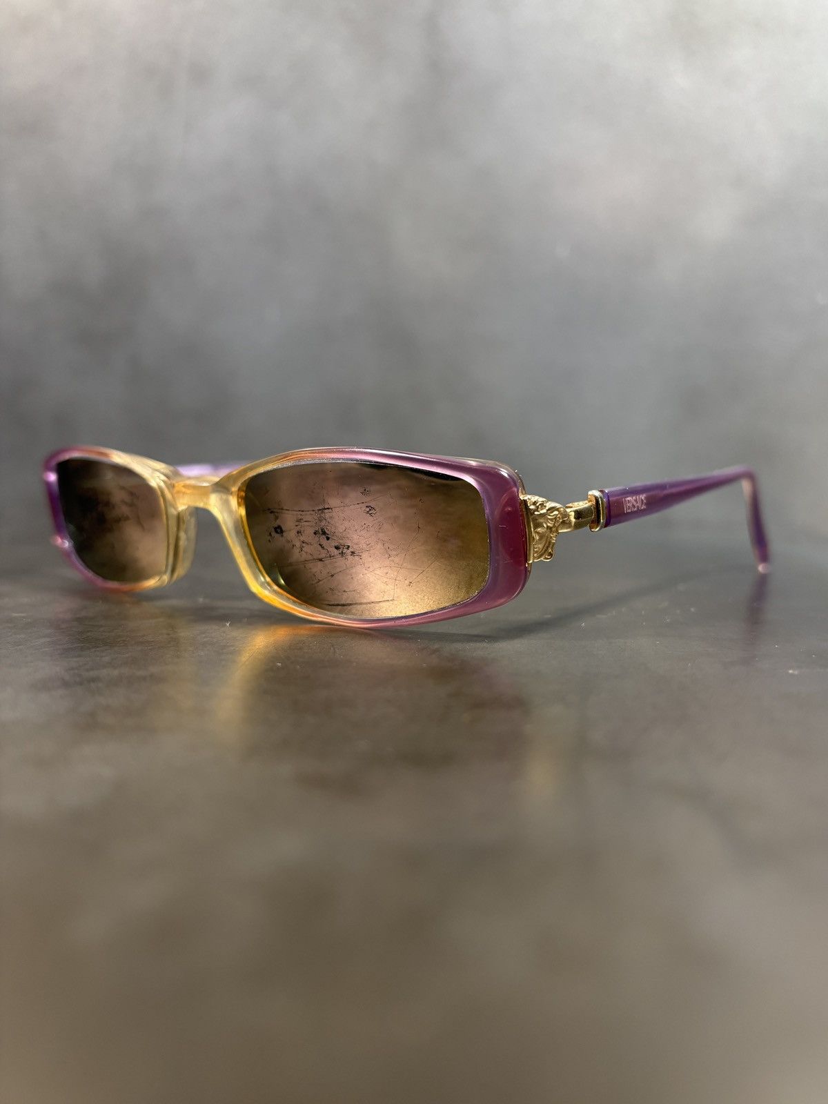 Versace Y2K Vintage Versace Sunglasses Petite Bayonetta 2000s Medusa Size ONE SIZE - 20 Thumbnail