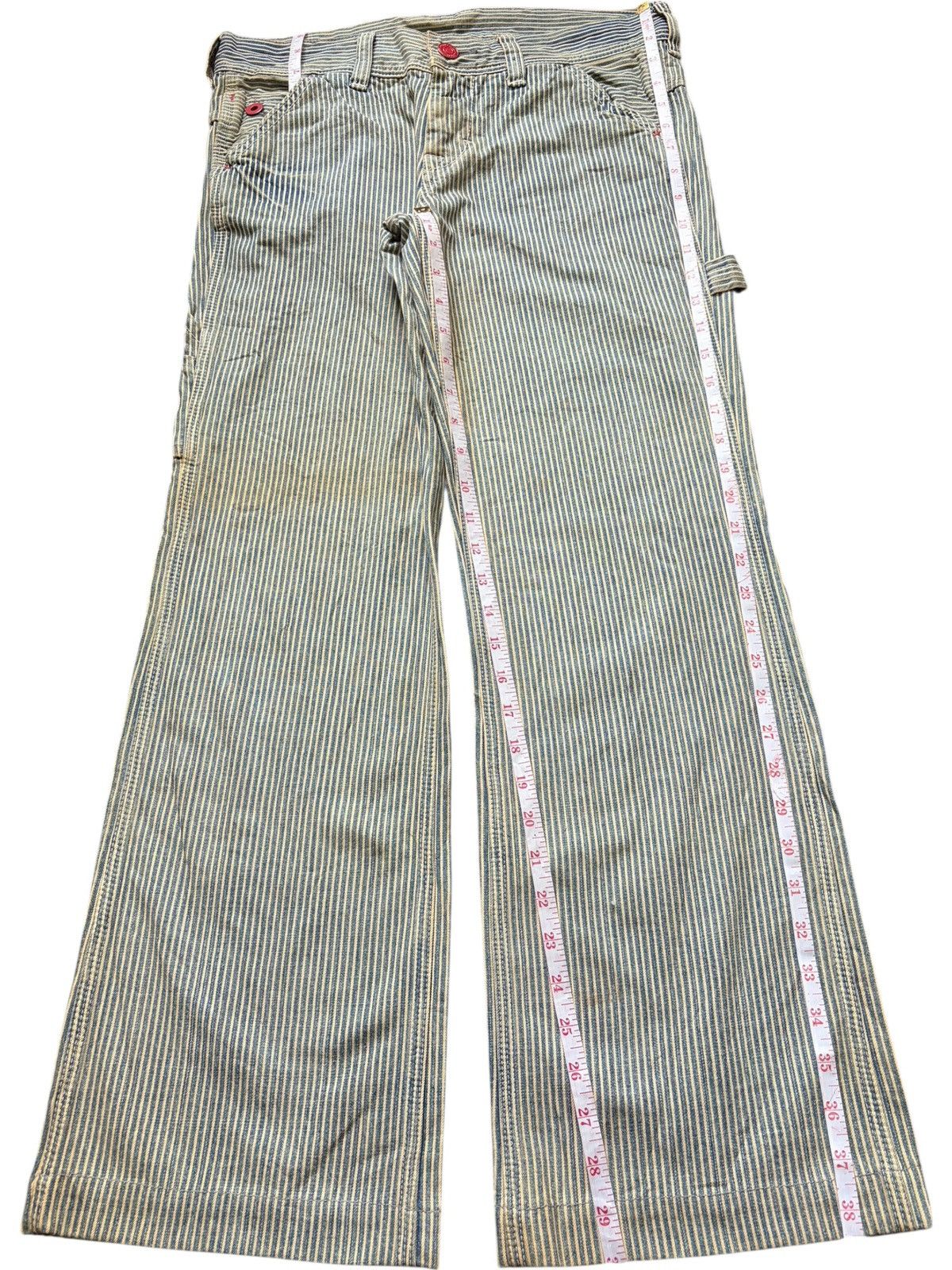 Visvim Vintage Japanese Brand Hickory Carpenter Flare Jeans Size 32" / US 10 / IT 46 - 7 Thumbnail