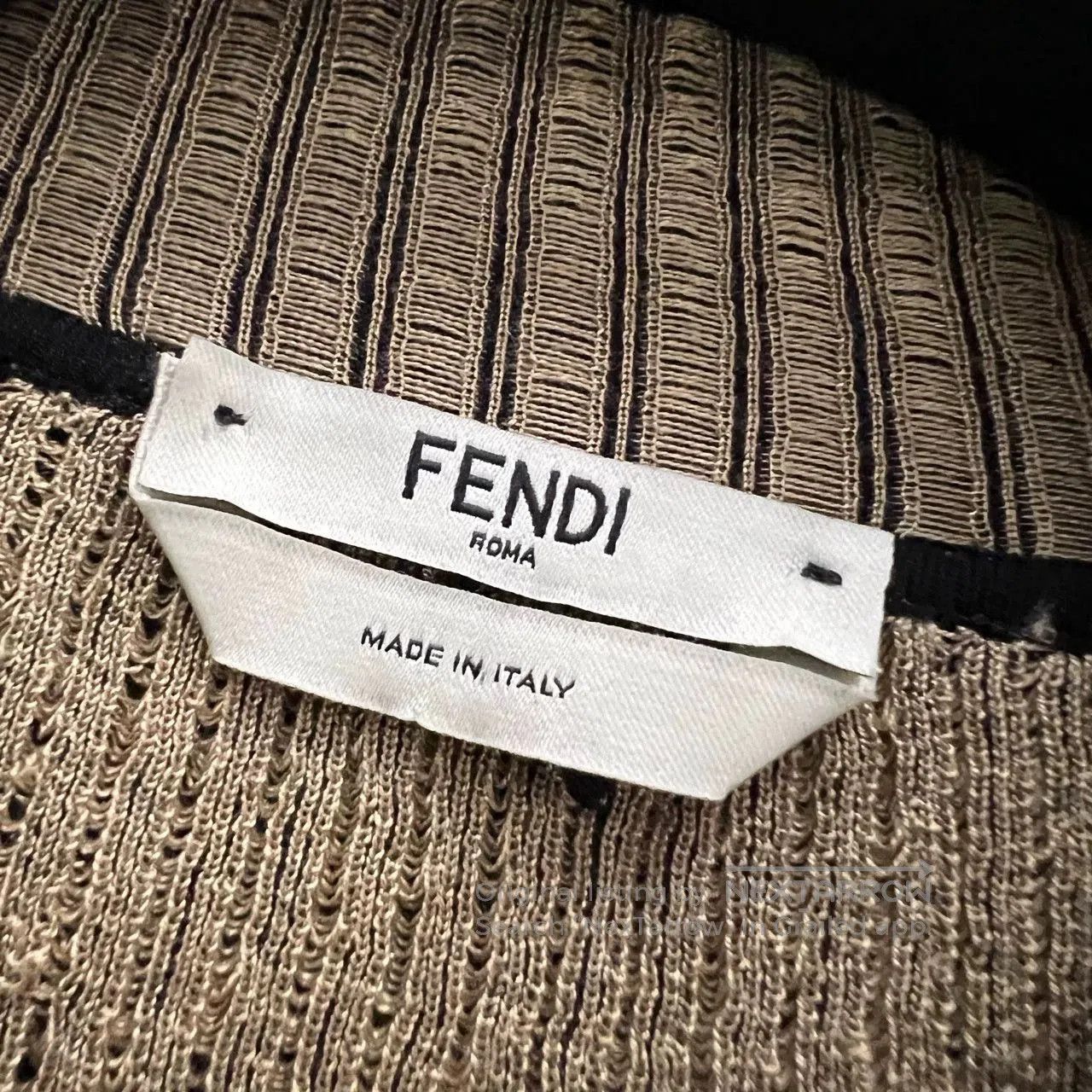 Fendi FENDI Black Gold Totem Knit Dress. Size US XL / EU 56 / 4 - 5 Thumbnail