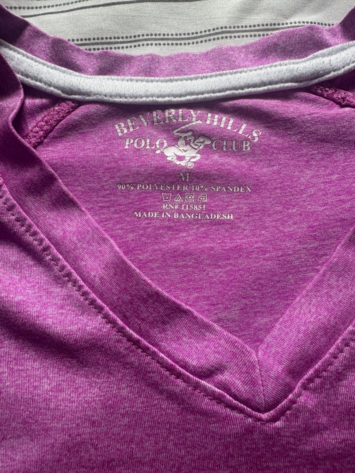 Beverly Hills Polo Club Beverly Hills Polo Club Women’s V-Neck T-Shirt Purple M Size M / US 6-8 / IT 42-44 - 3 Thumbnail