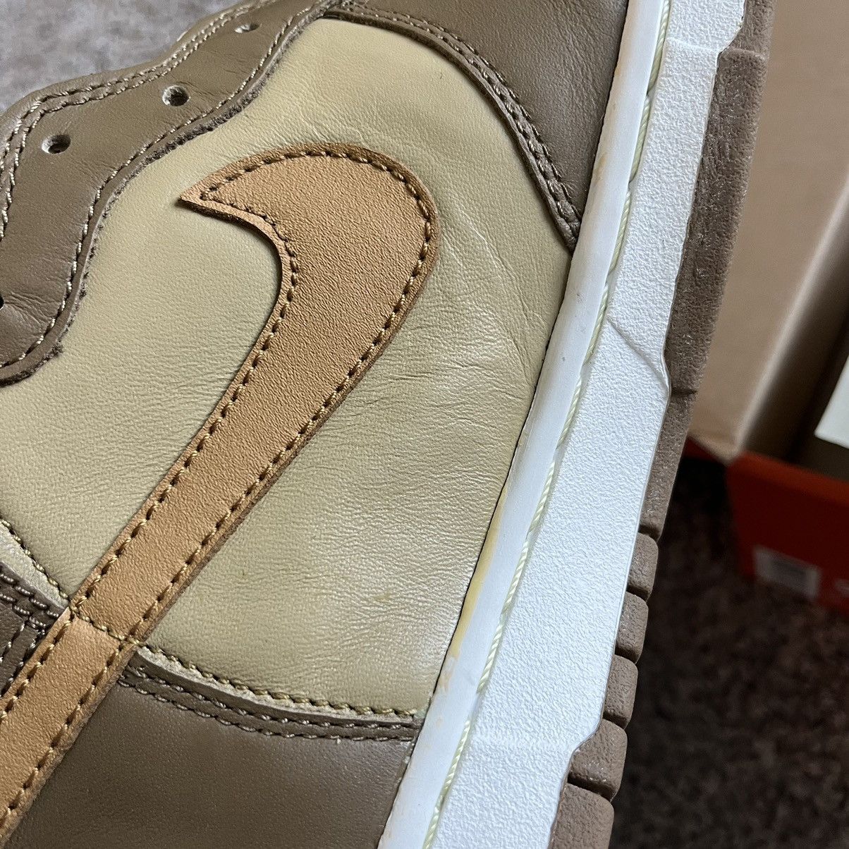 Nike 2003 Nike Dunk High Maple Taupe NEW Size 9 Size US 9 / EU 42 - 11 Thumbnail